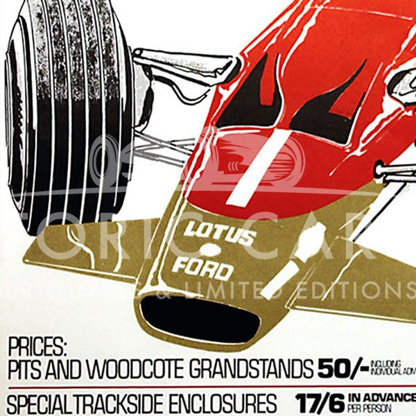 British Grand Prix 1969 Silverstone Original Poster