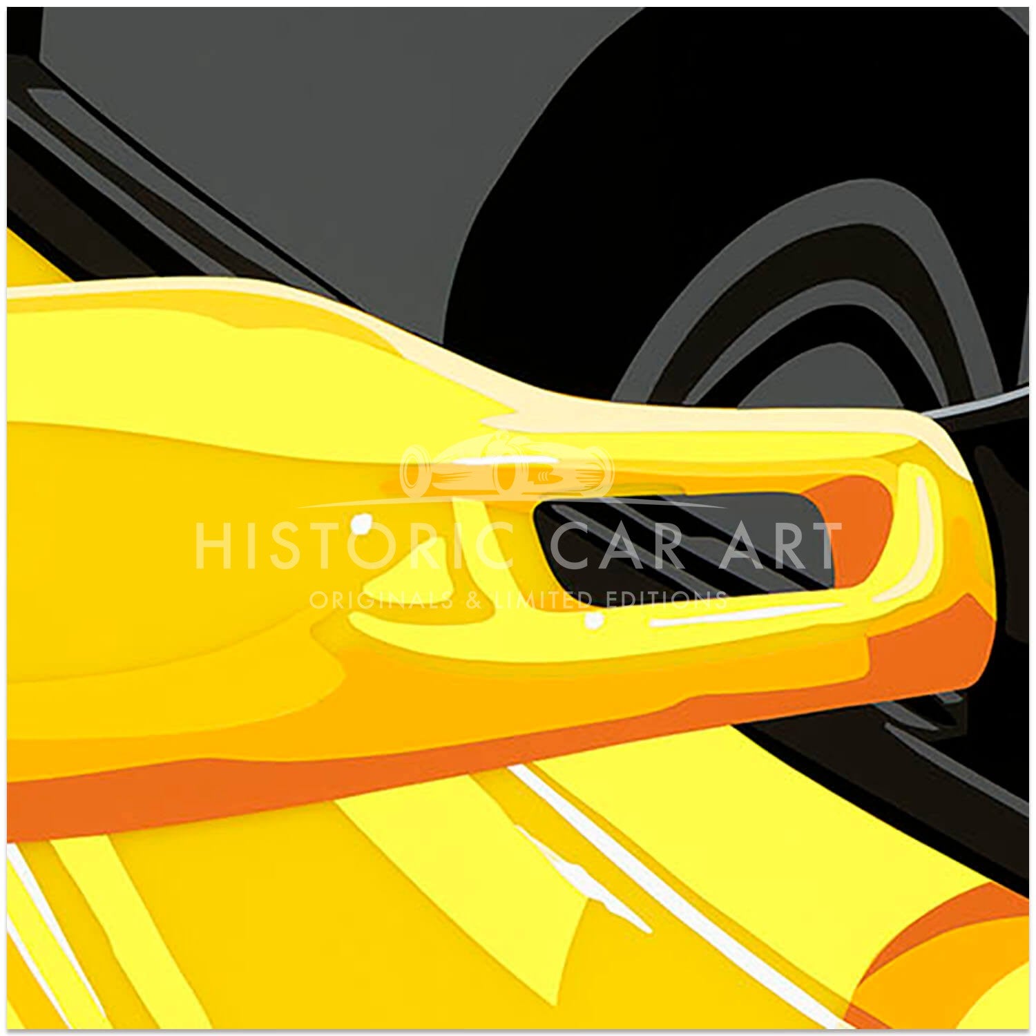 SPEED ICONS: Ferrari Testarossa | Testagiallo | Original Art