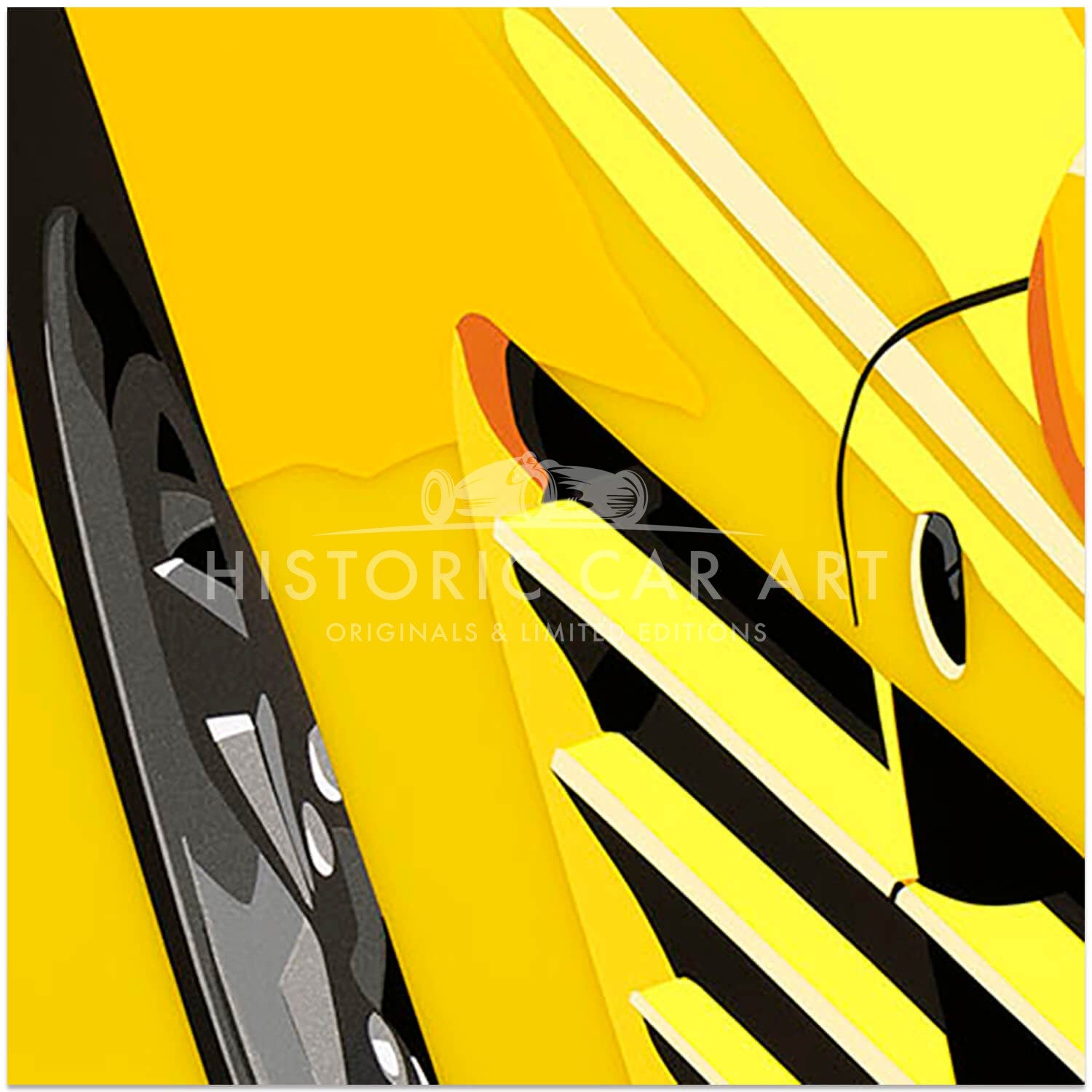 SPEED ICONS: Ferrari Testarossa | Testagiallo | Original Art