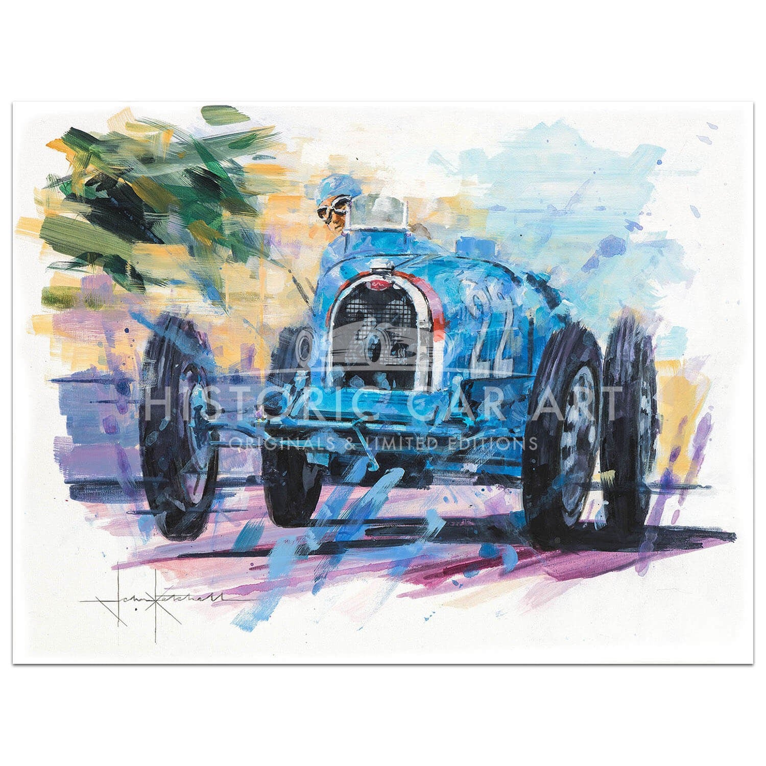 Man of Action | Chiron | Bugatti | Painting