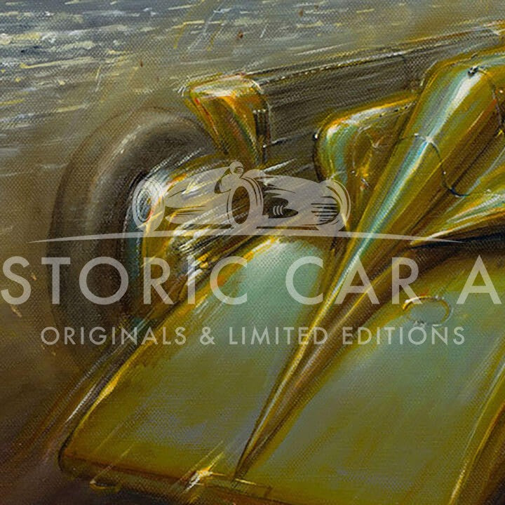 Henry Segrave | 1929 Golden Arrow | Daytona Beach | Art Print
