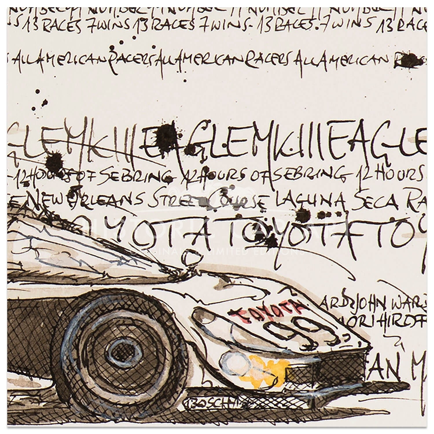 Toyota Eagle MKIII | Fangio II | Sebring | 1992 | Art Print