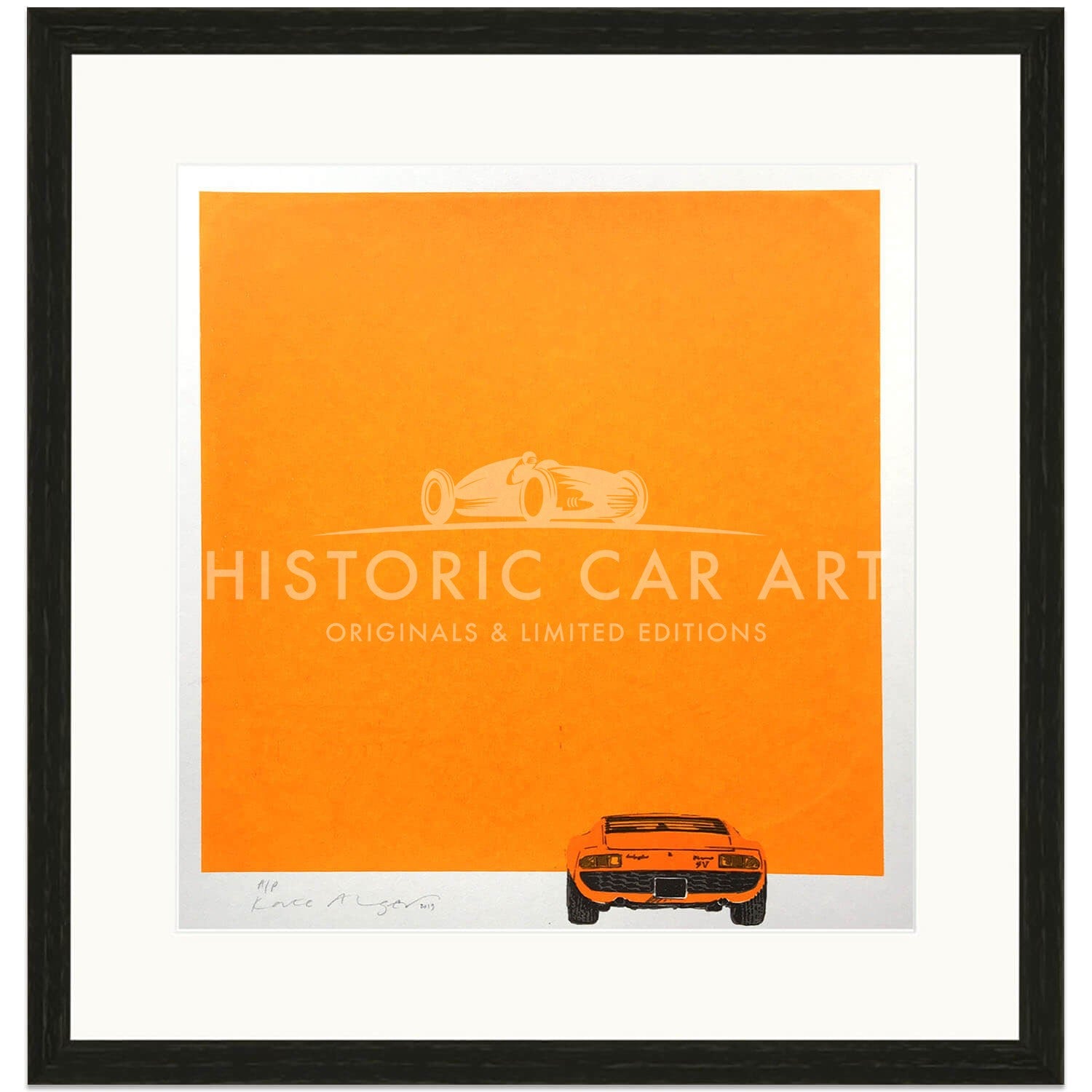 Lamborghini Miura | Orange | Screen Print | Right