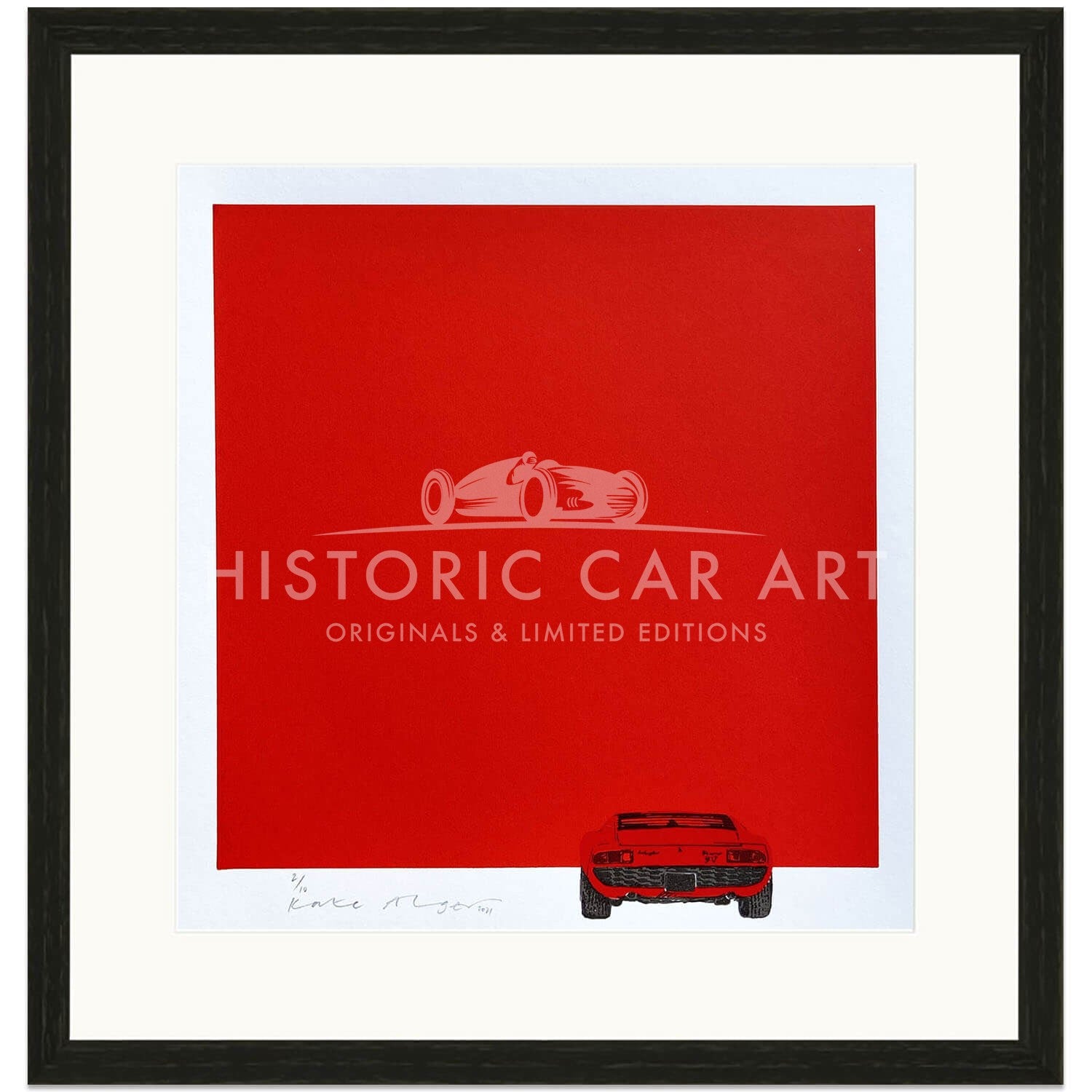 Lamborghini Miura | Red | Screen Print | Right