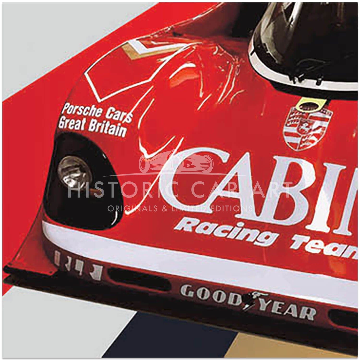 Cabin Racing Team | Porsche 962 | Group C | Art Print | Poster