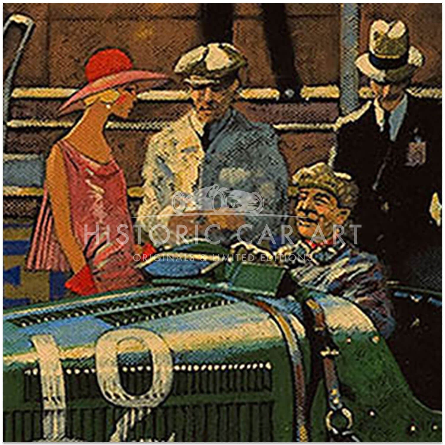 The Bugatti Pits | Monaco Grand Prix | Bugatti | 1929 | Art Print
