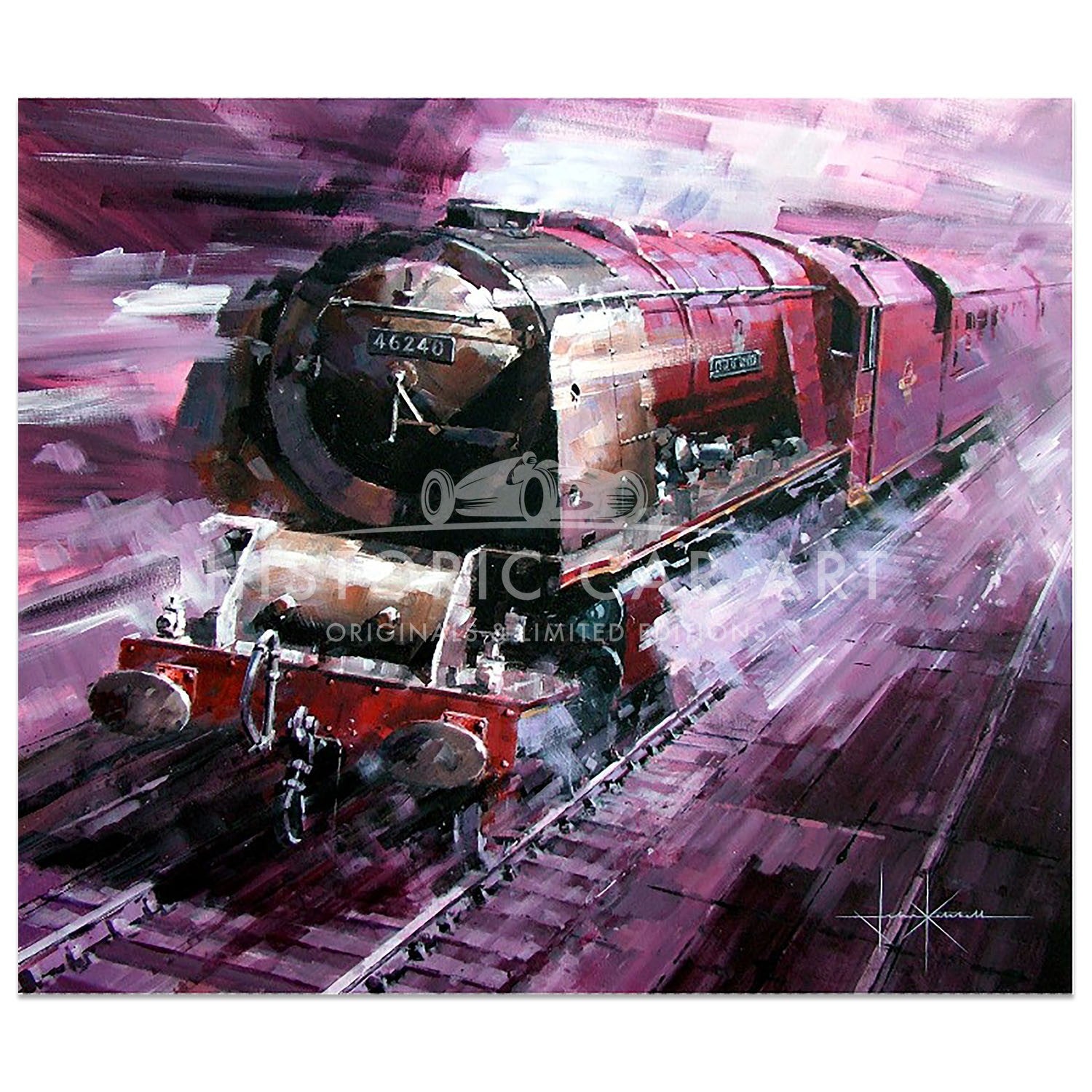 City of Coventry | Coronation Class Locomotive | Railway Artwork