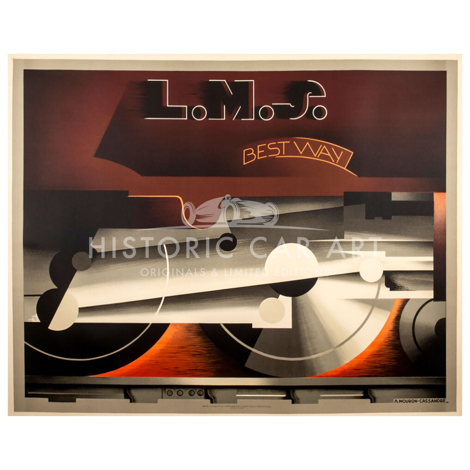 LMS Best Way | AM Cassandre | Railway Original Poster