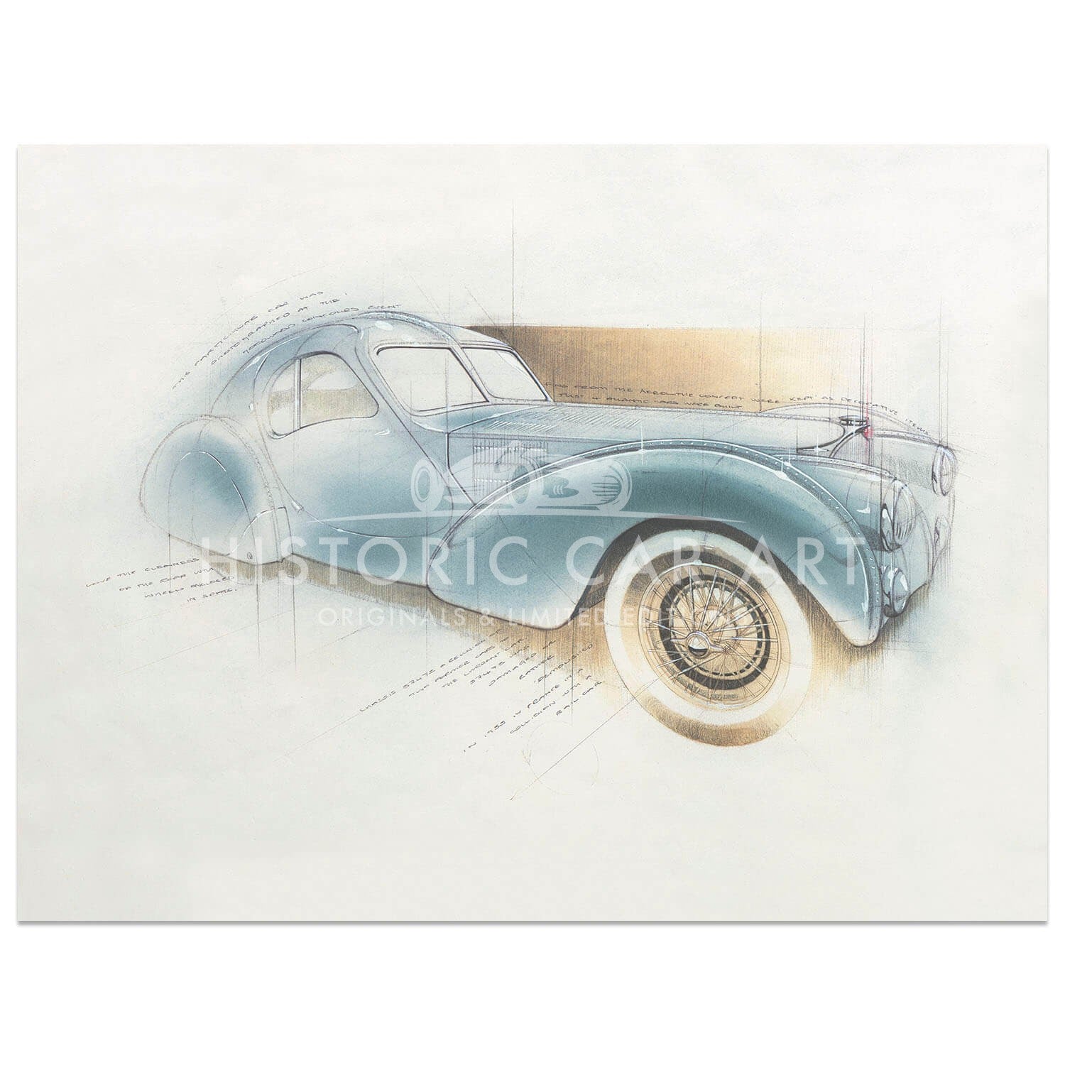 Bugatti Type 57SC Atlantic | Original Art