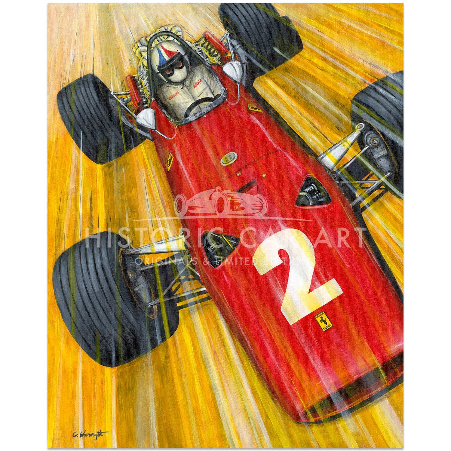 The Nearly Man | Ferrari 312/67 | Chris Amon | 1967 | Artwork
