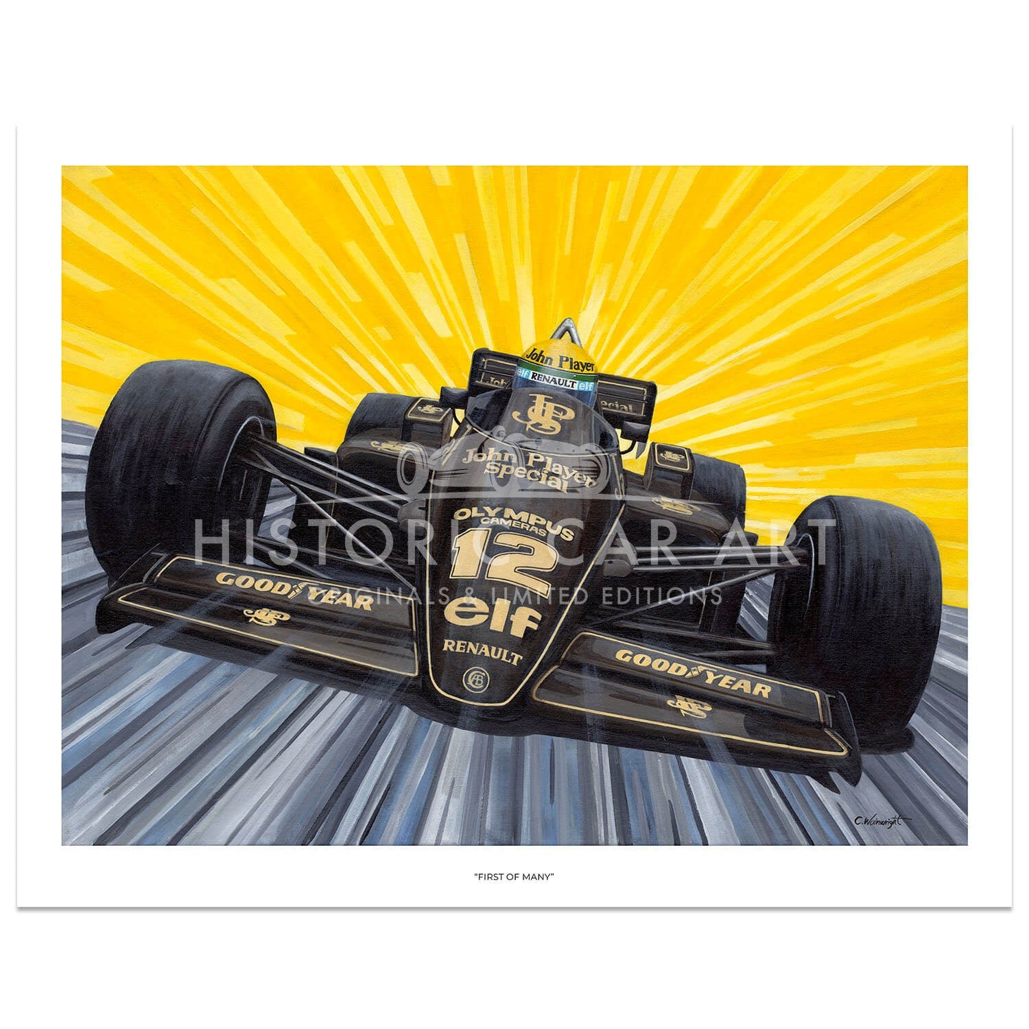 First of Many | Lotus Renault 97T | Ayrton Senna | 1985 | Print