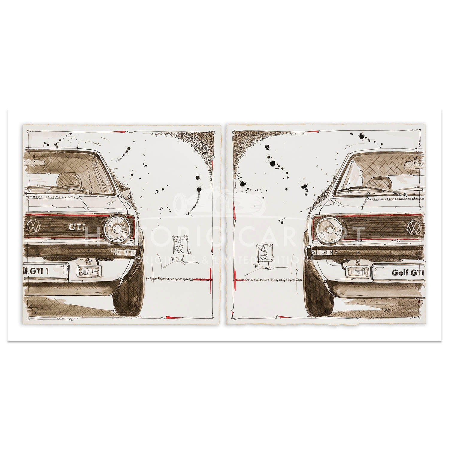 VW Golf GTI | Double | Art Print