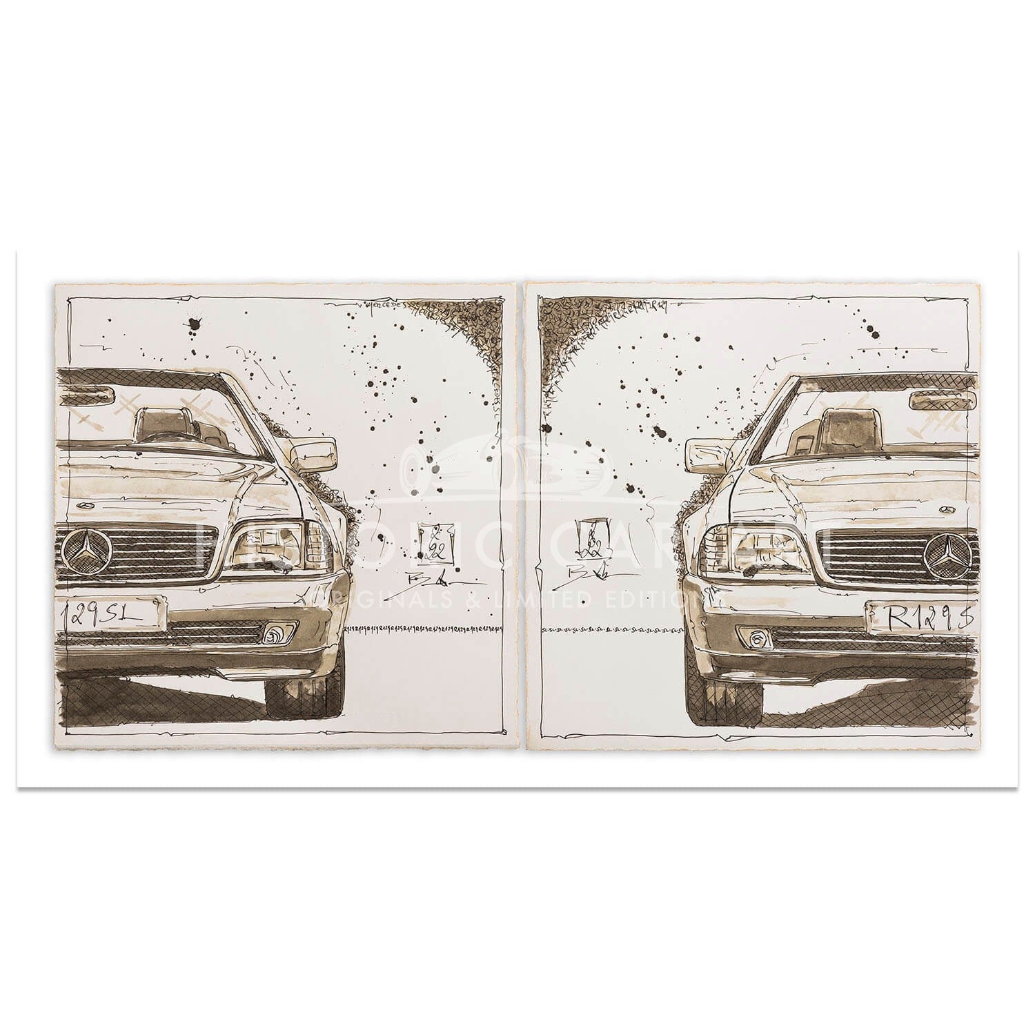 Mercedes  Benz R129SL | Double | Art Print