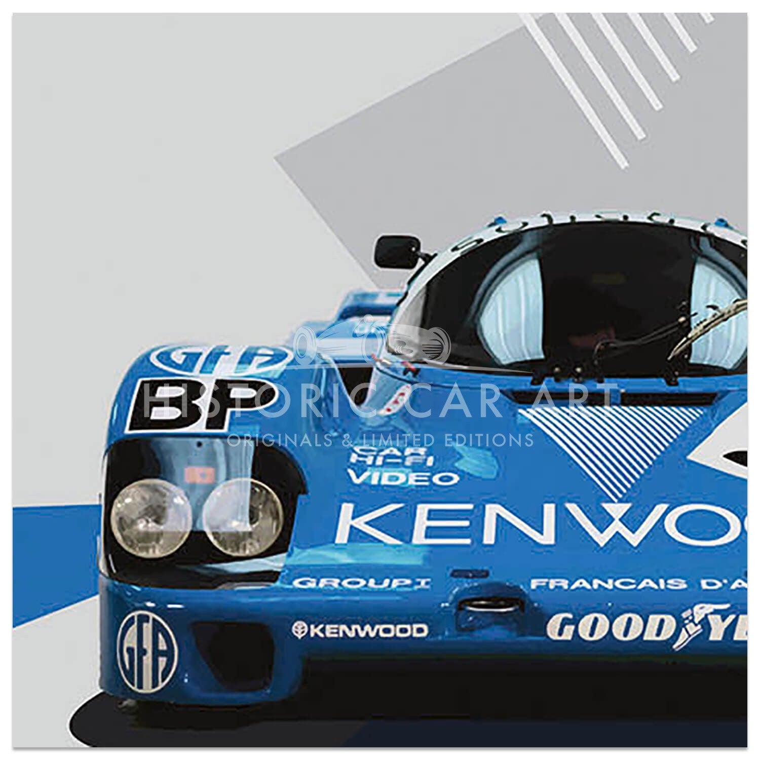 Kenwood | Porsche 956 | Group C | Art Print | Poster