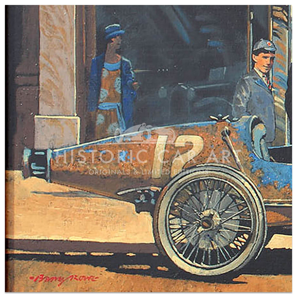 Barry ROWE -A Bugatti in Paris – Historic Car Art
