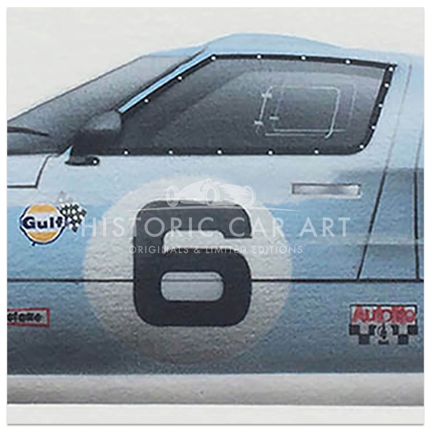 Gulf Ford GT40 | Ickx / Oliver | Le Mans 24 Hours 1969 | Artwork