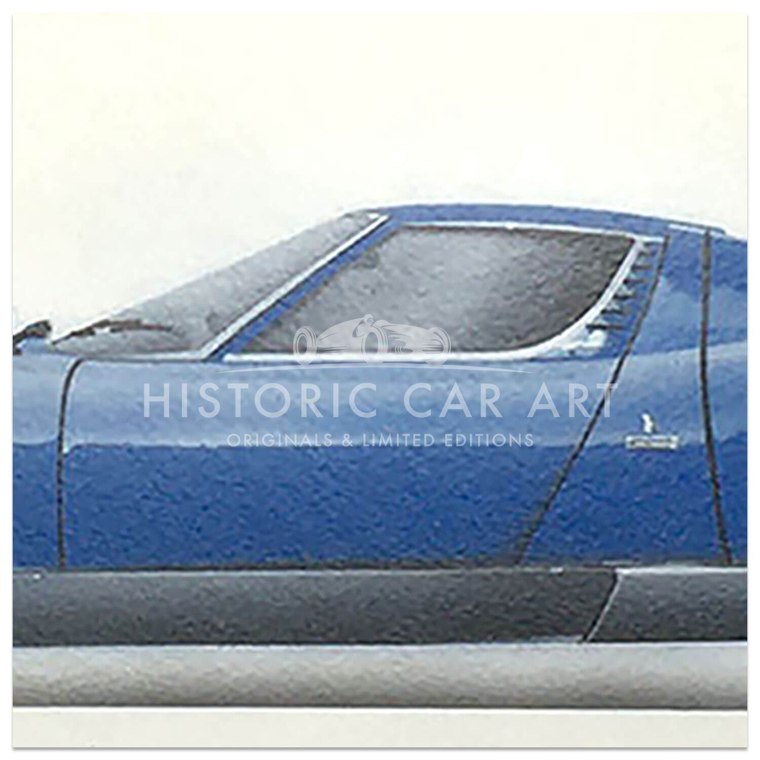 Lamborghini Miura | Blue | Artwork