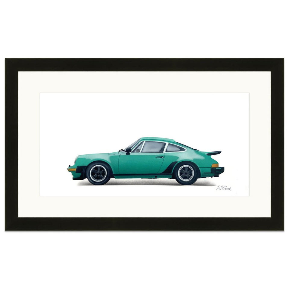 Andy SHORE Porsche 911 Turbo Artwork Historic Car Art