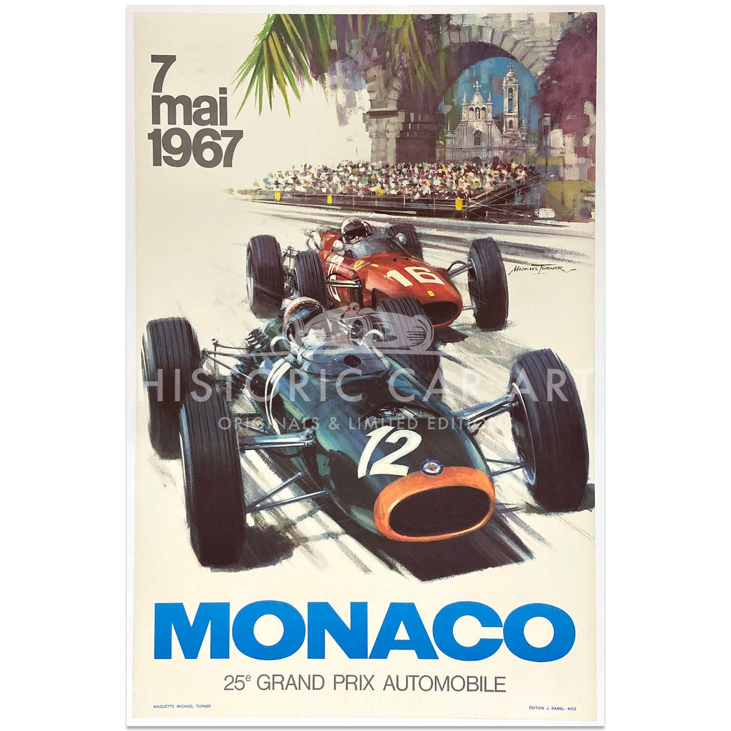French | Monaco Grand Prix 1967 | Original Poster (LM)