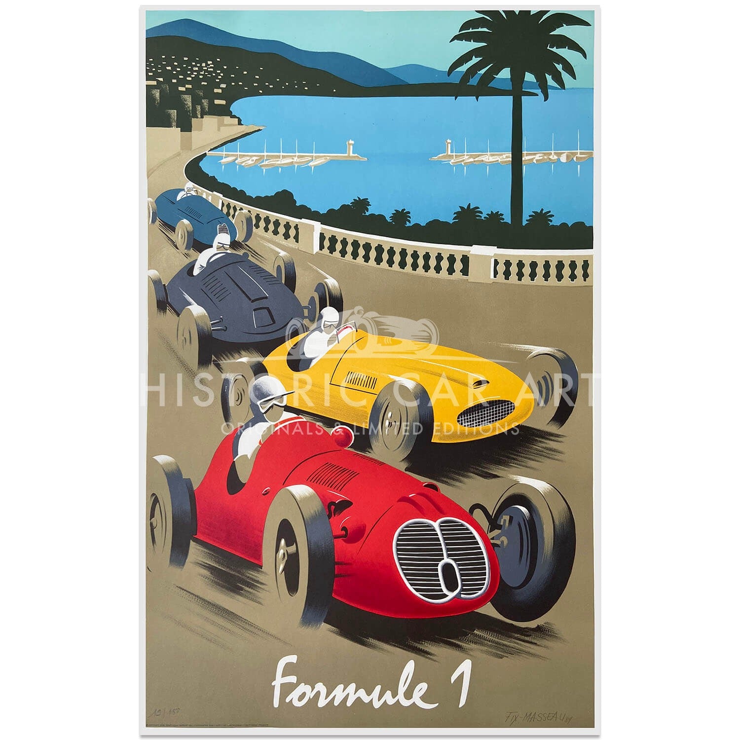 French | Fix Masseau Formule 1 Original Poster