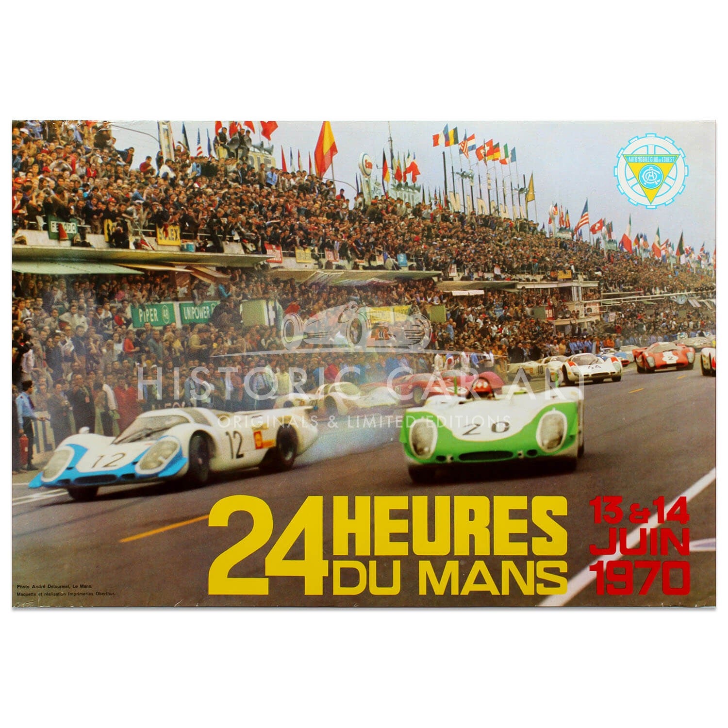 French | Le Mans 24 hours 1970 Original Poster