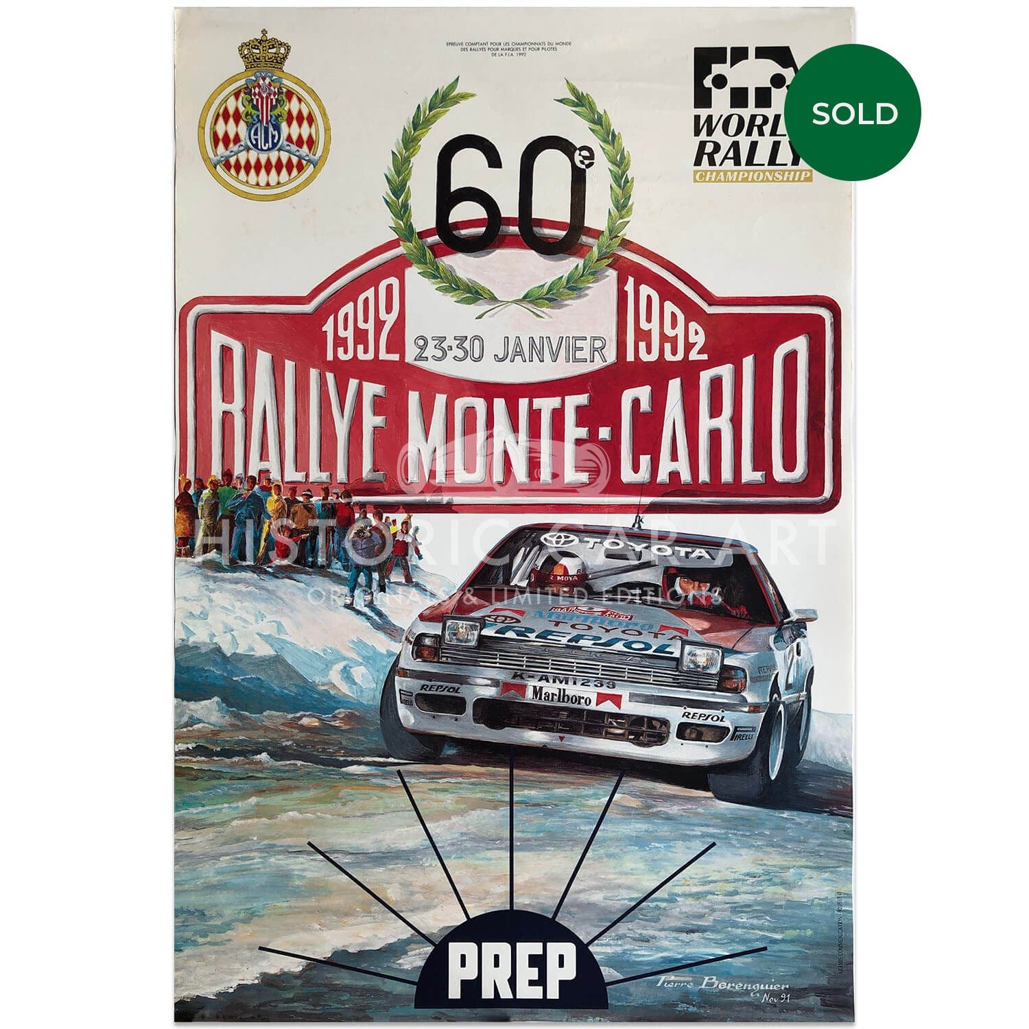 French | Monte Carlo Rally 1992 | Poster