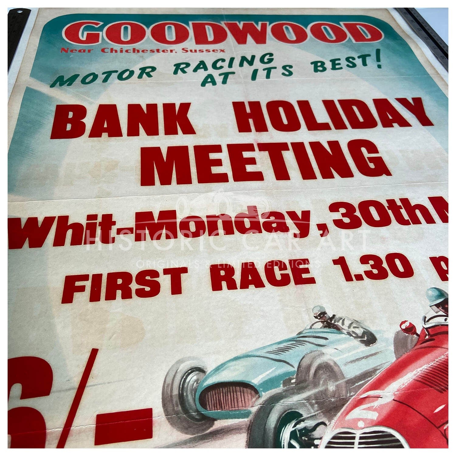 British | Goodwood Whit-Monday Race 1955 Original Poster