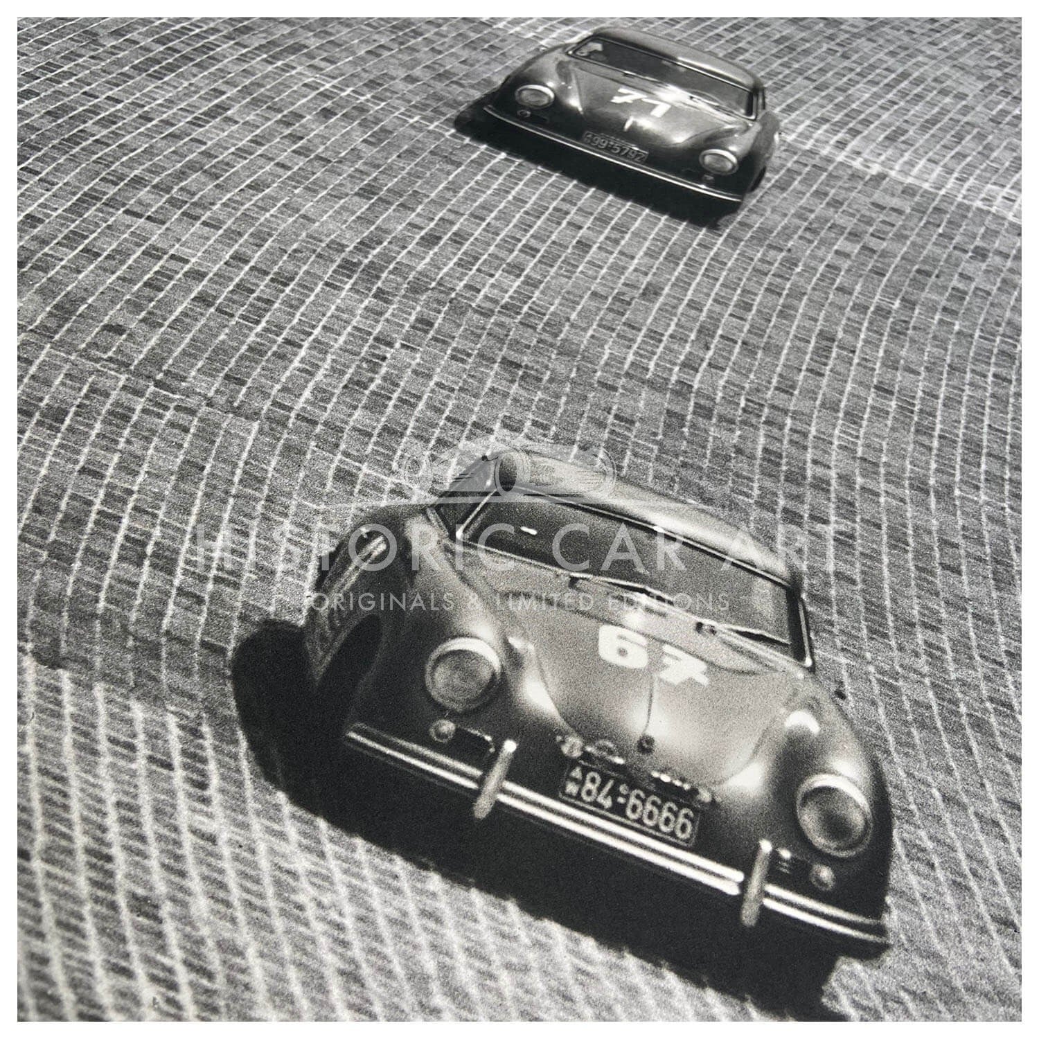 German | Porsche 3 German Championships 1955 | Original Factory Original Poster