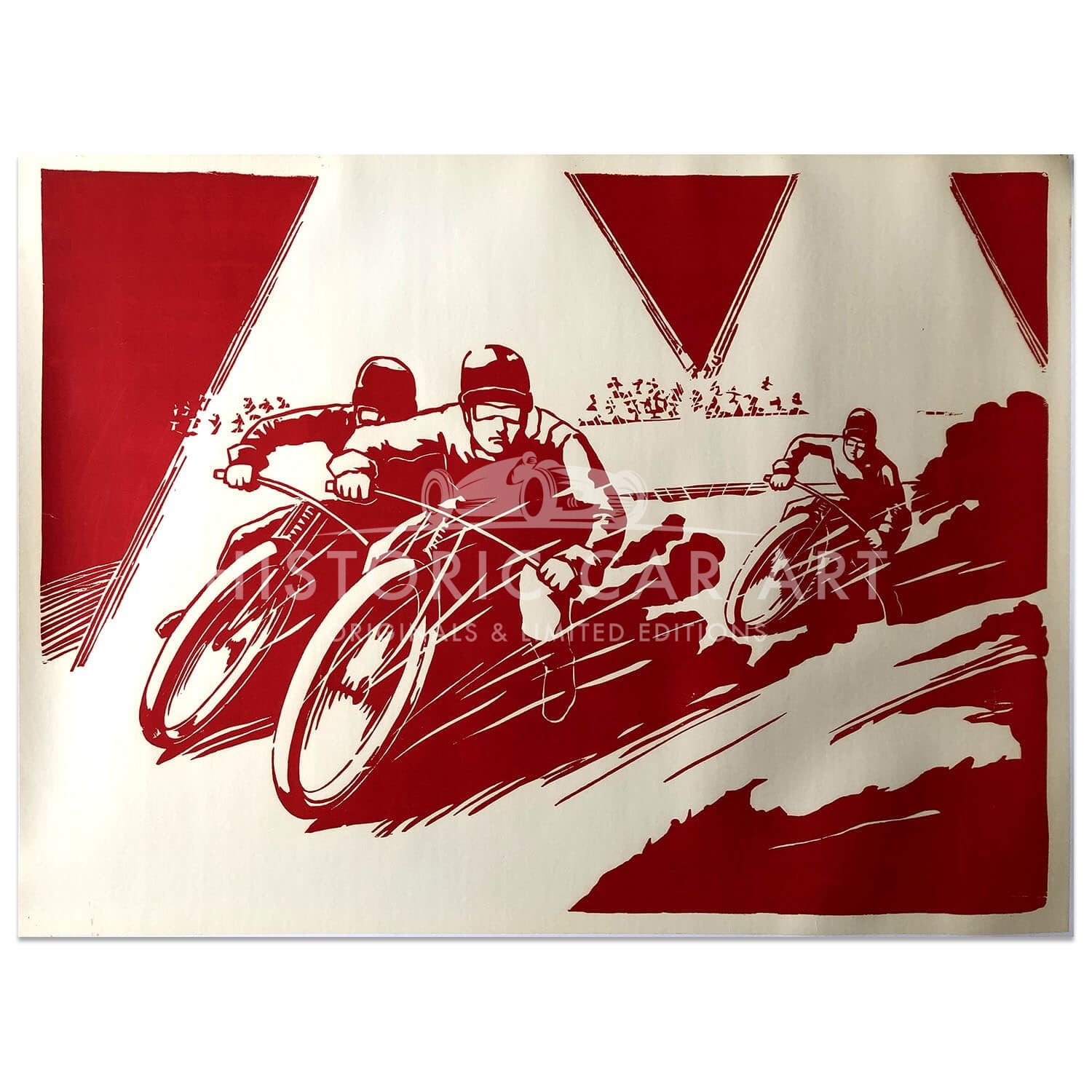 British | 1930s Speedway / boardtrack Motorcycle Original Poster