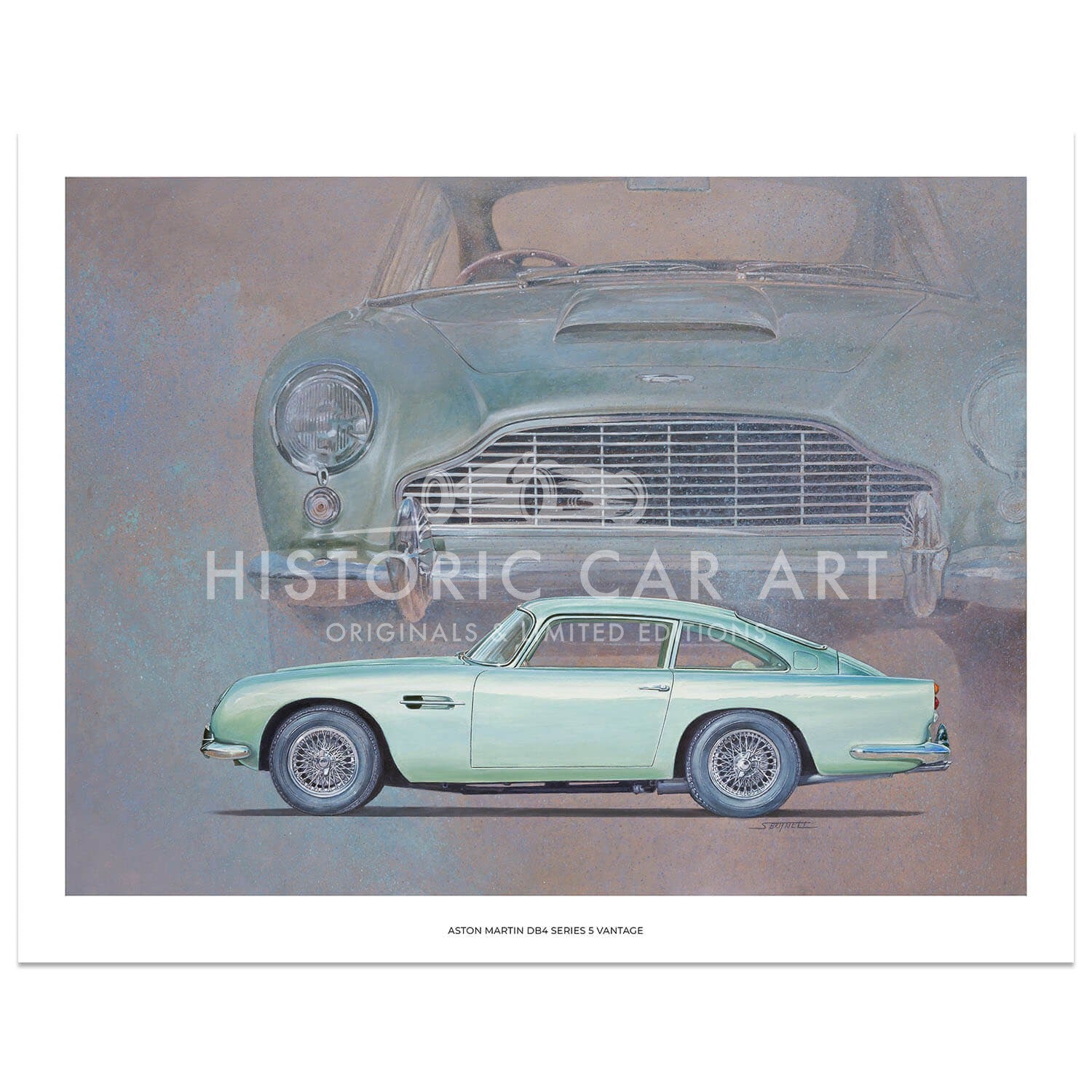 1963 Aston Martin DB4 Series 5 Vantage | Art Print