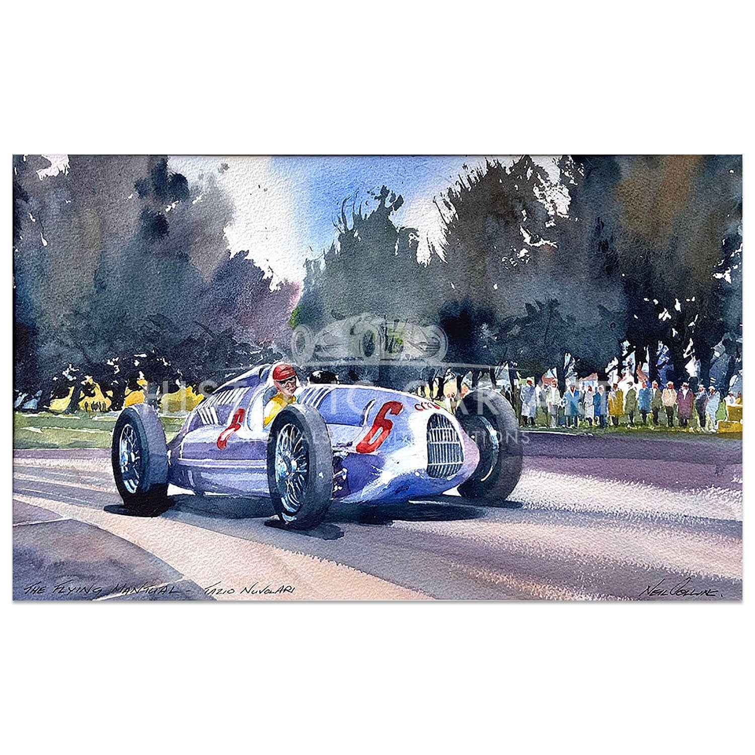 The Flying Mantuan | 1938 Swiss Grand Prix | Tazio Nuvolari | Artwork