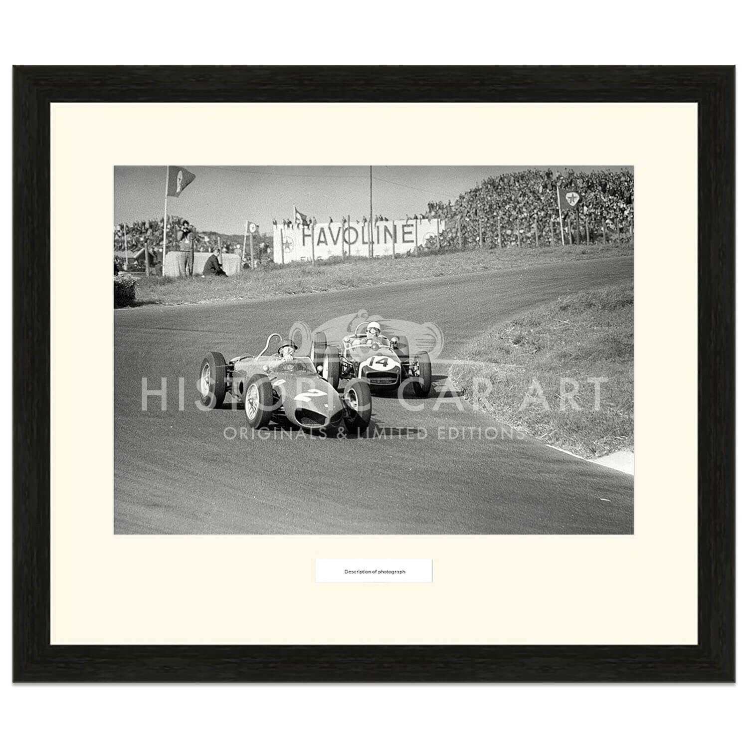 1961 Dutch Grand Prix | Richie Ginther (Ferrari) & Stirling Moss (Lotus) Battle | Photograph