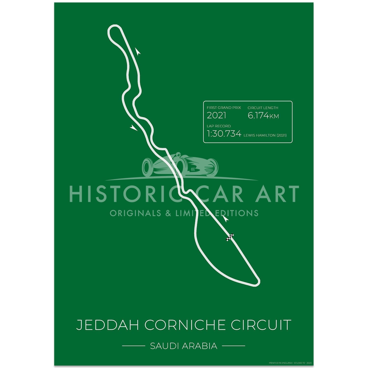 Jeddah Corniche Grand Prix Circuit | Saudi Arabria | Poster