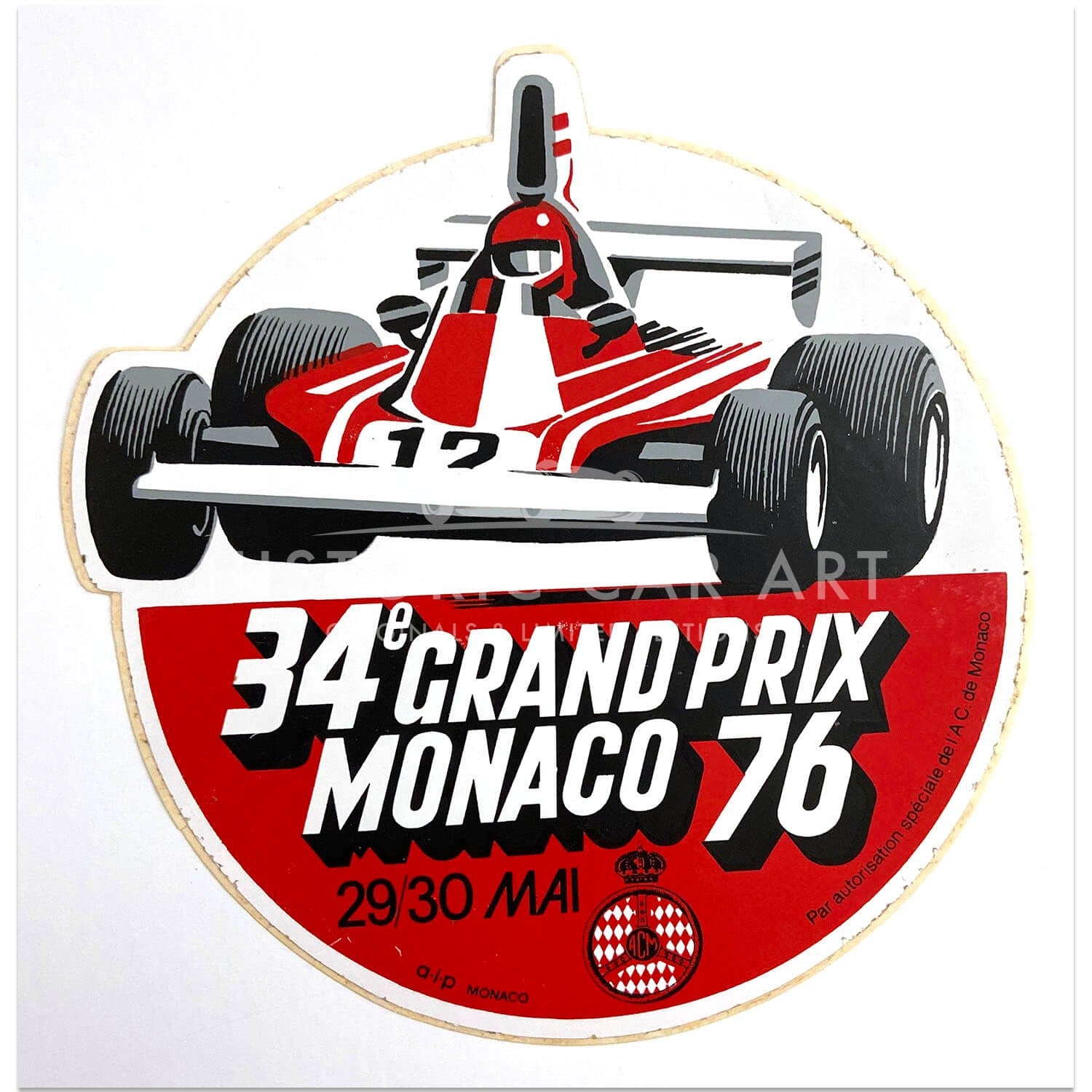 French | Monaco Grand Prix 1976 | Sticker