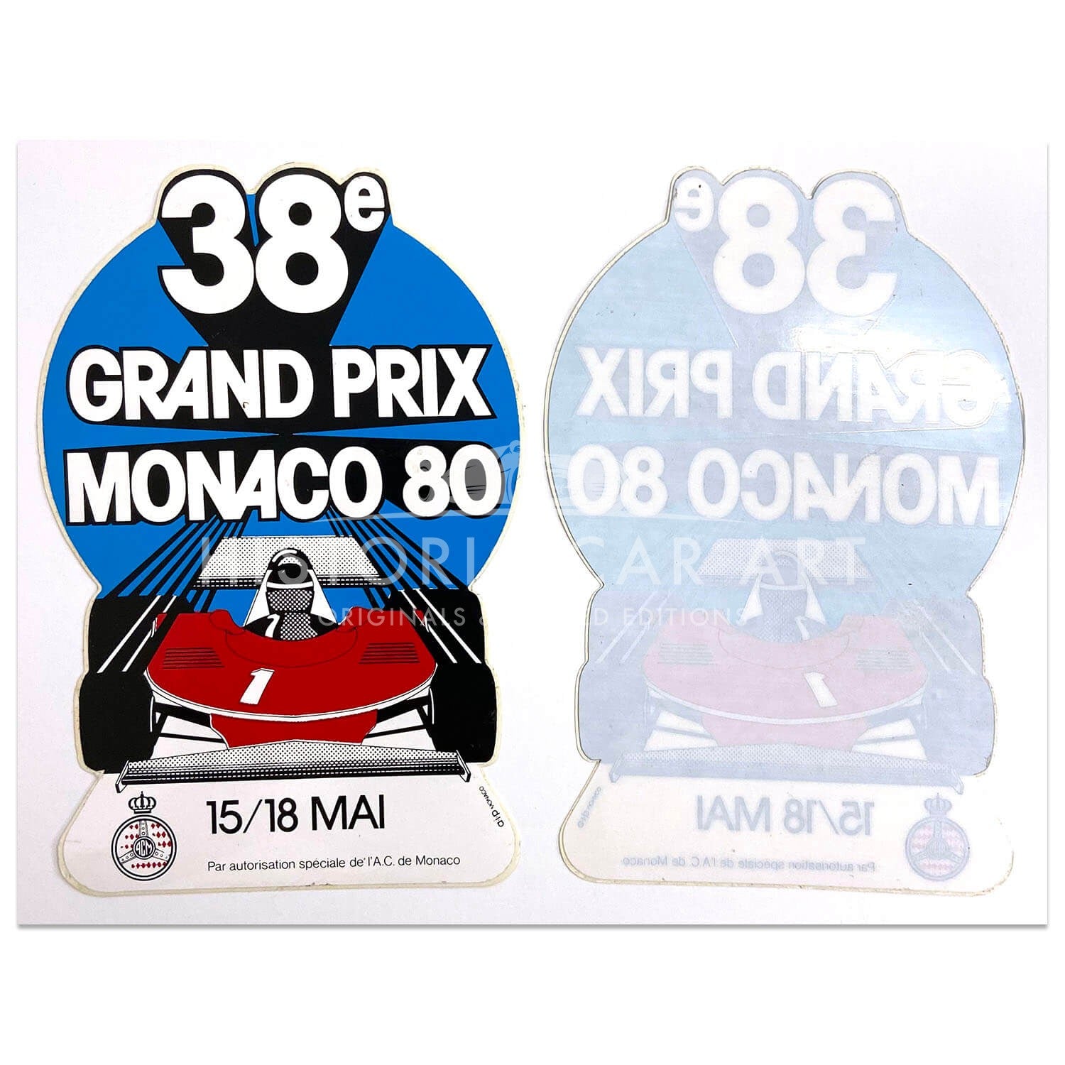 French | Monaco Grand Prix 1980 | Double Sticker