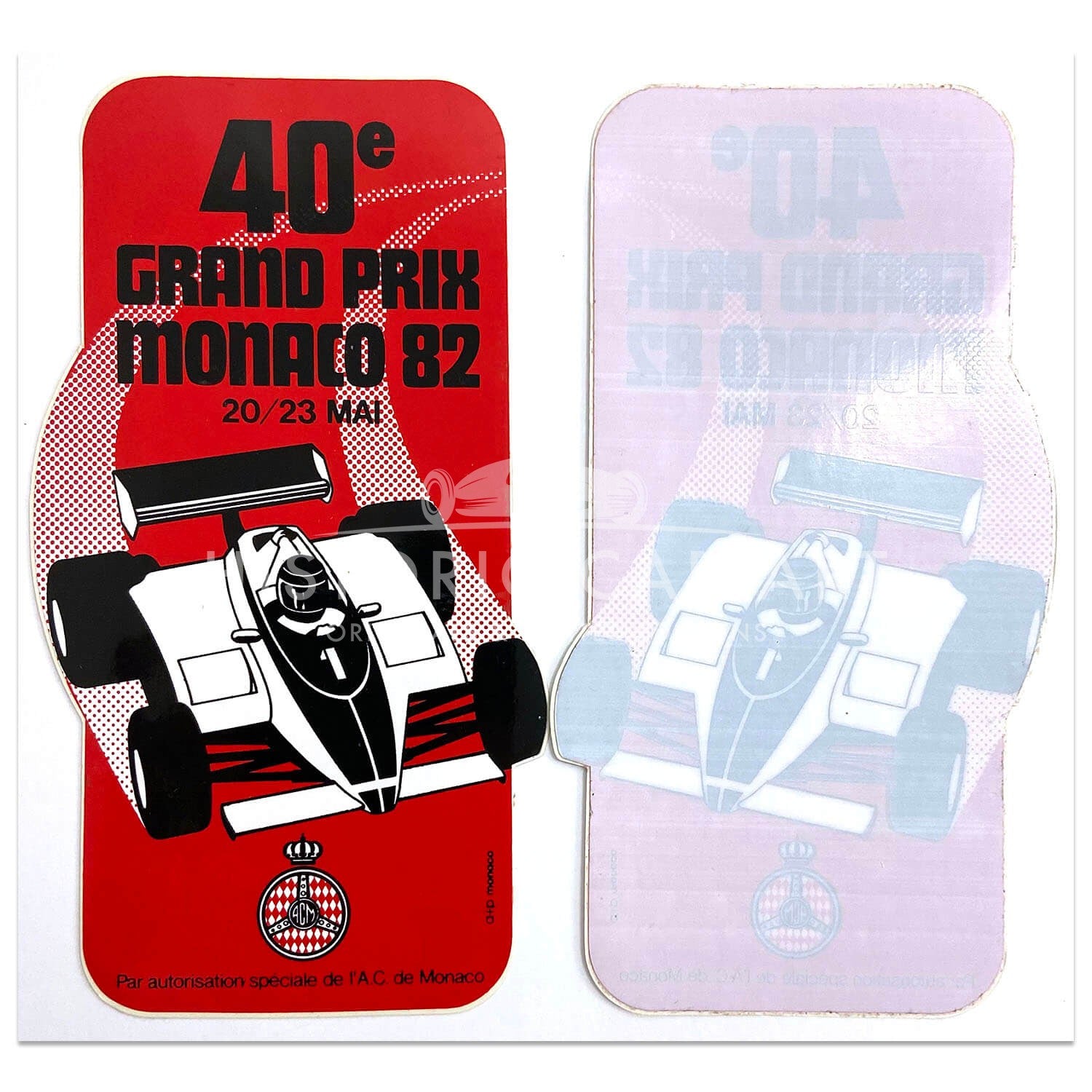 French | Monaco Grand Prix 1982 | Double Sticker