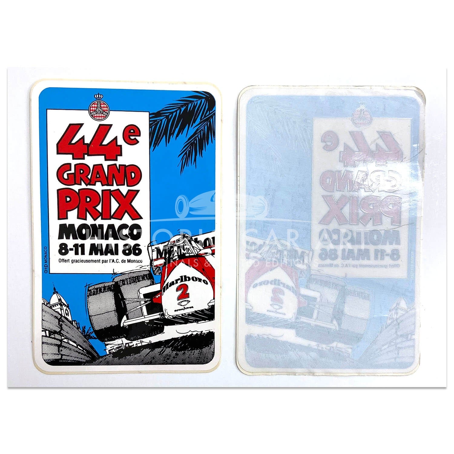 French | Monaco Grand Prix 1986 | Double Sticker