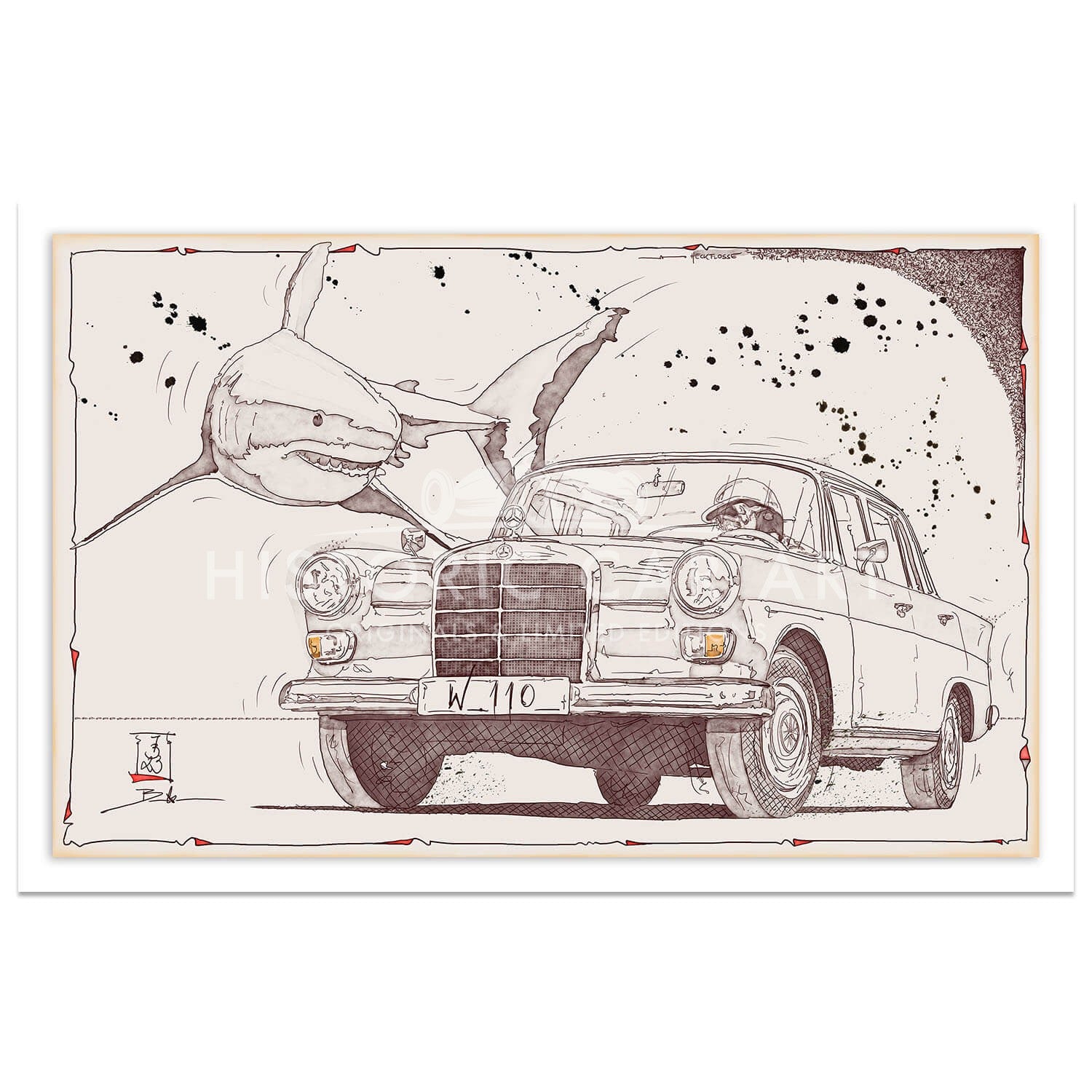 Mercedes W110 | Fintail | Art Print