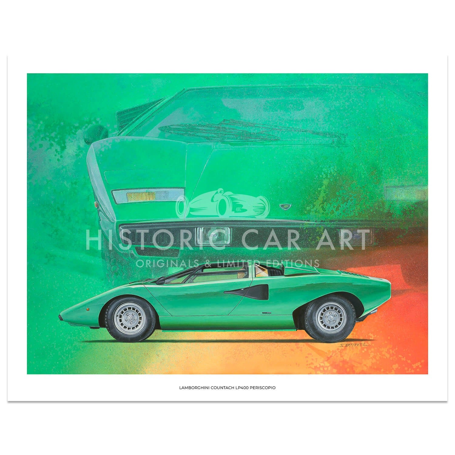 Lamborghini Countach LP400 Periscopio | Art Print