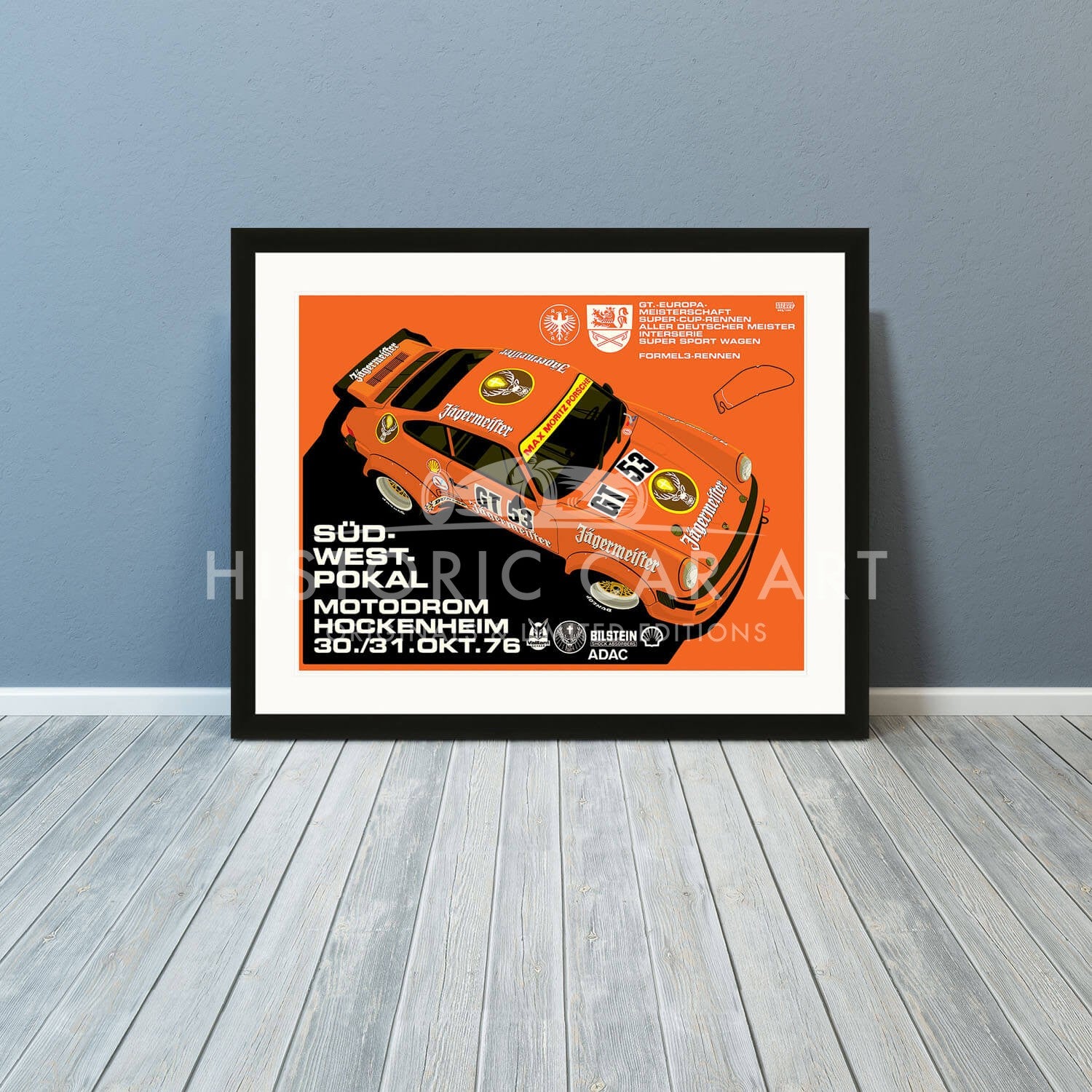 Porsche 934 | Hockenheim 1976 | Art Print | Poster