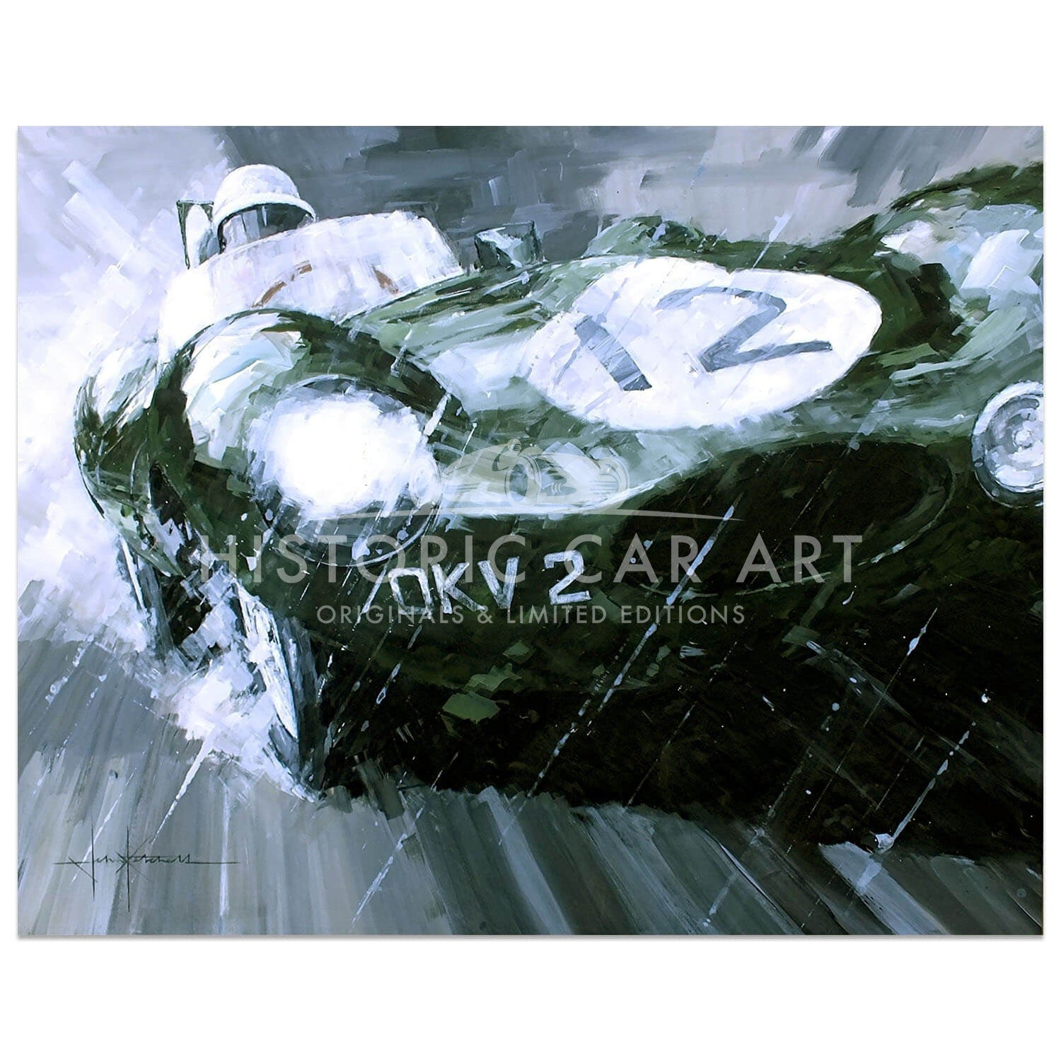 A Born Leader | Stirling Moss | Jaguar D-Type | Artwork