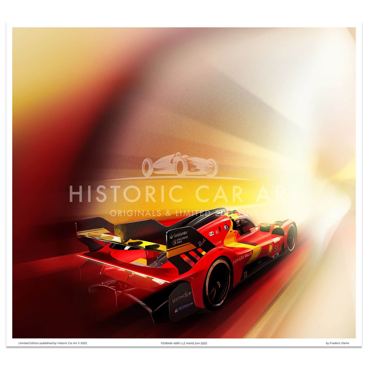 Ferrari 499P | Le Mans 2023 | Art Print