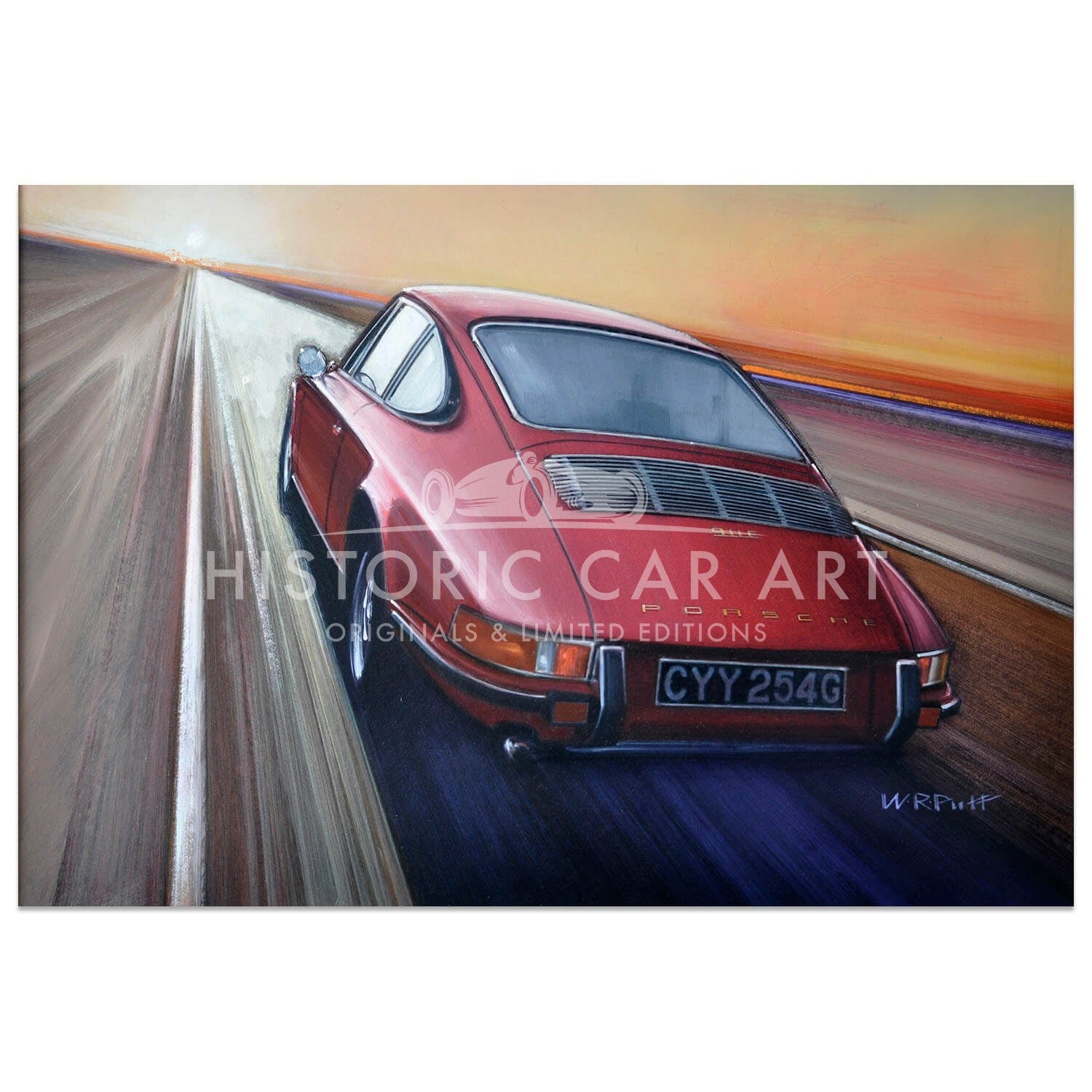 Drive all Night | Porsche 911E | 1969 | Artwork