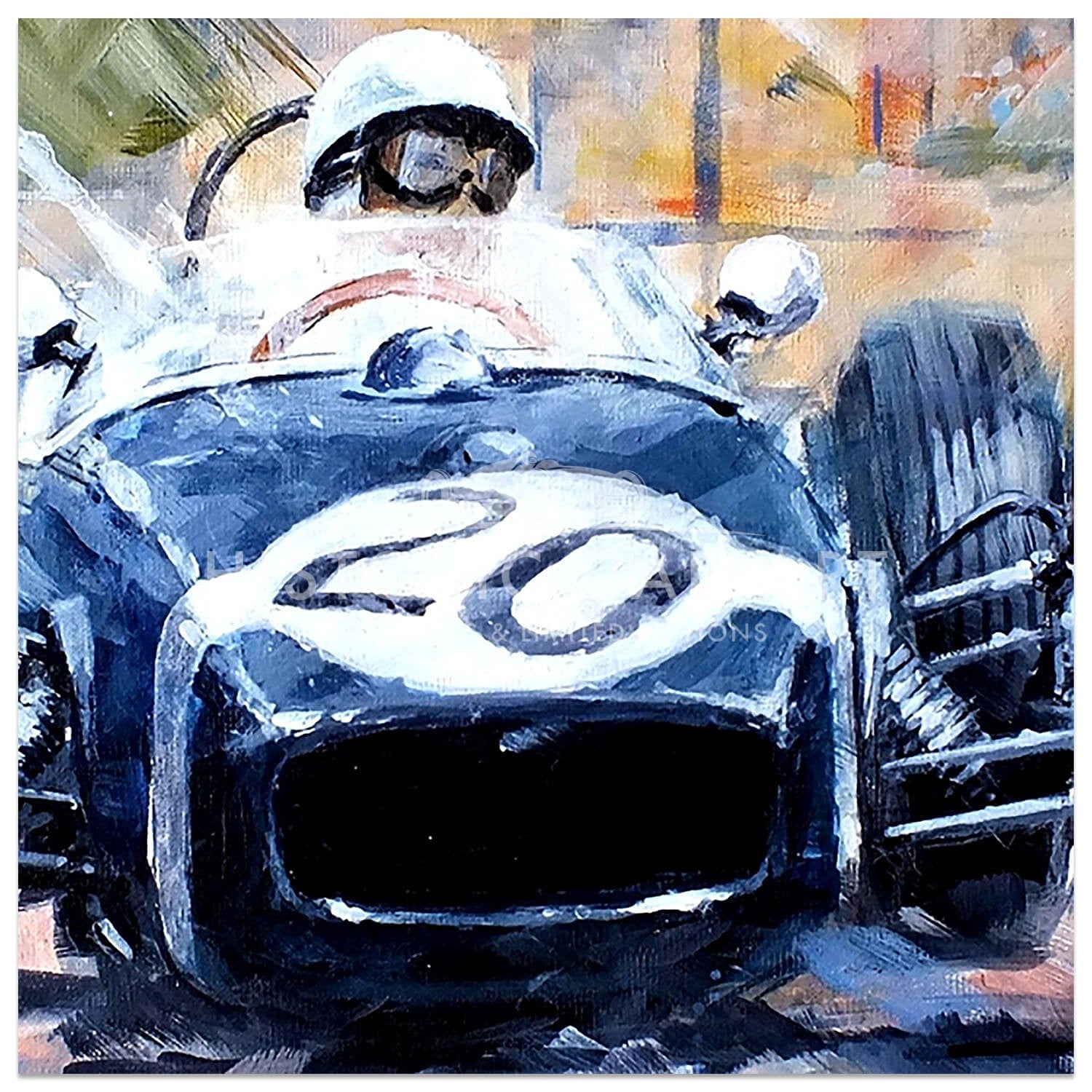 His Greatest Win | 1961 Monaco Grand Prix | Lotus 18 | Moss | Artwork