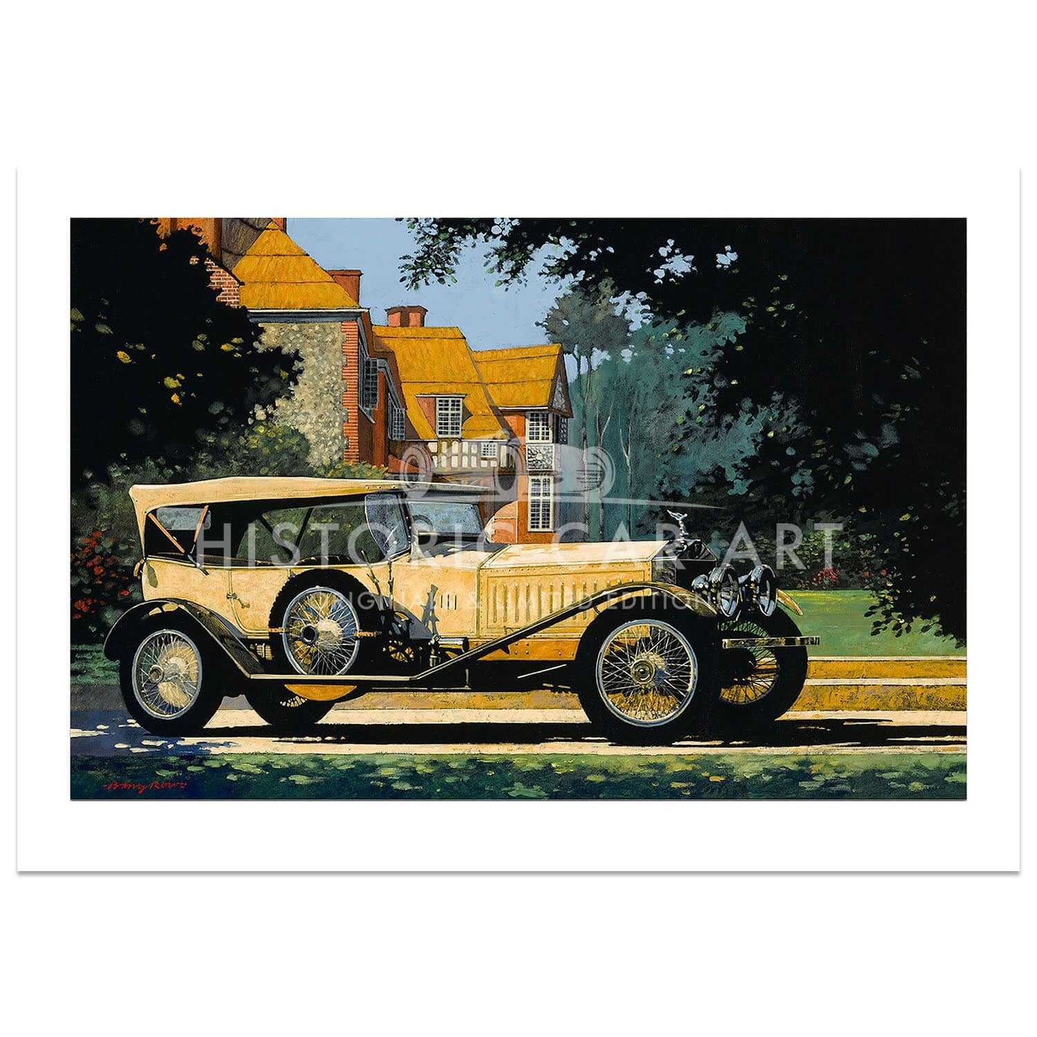 Ghost in the Garden | Rolls Royce Silver Ghost | 1912 | Art Print | Sale