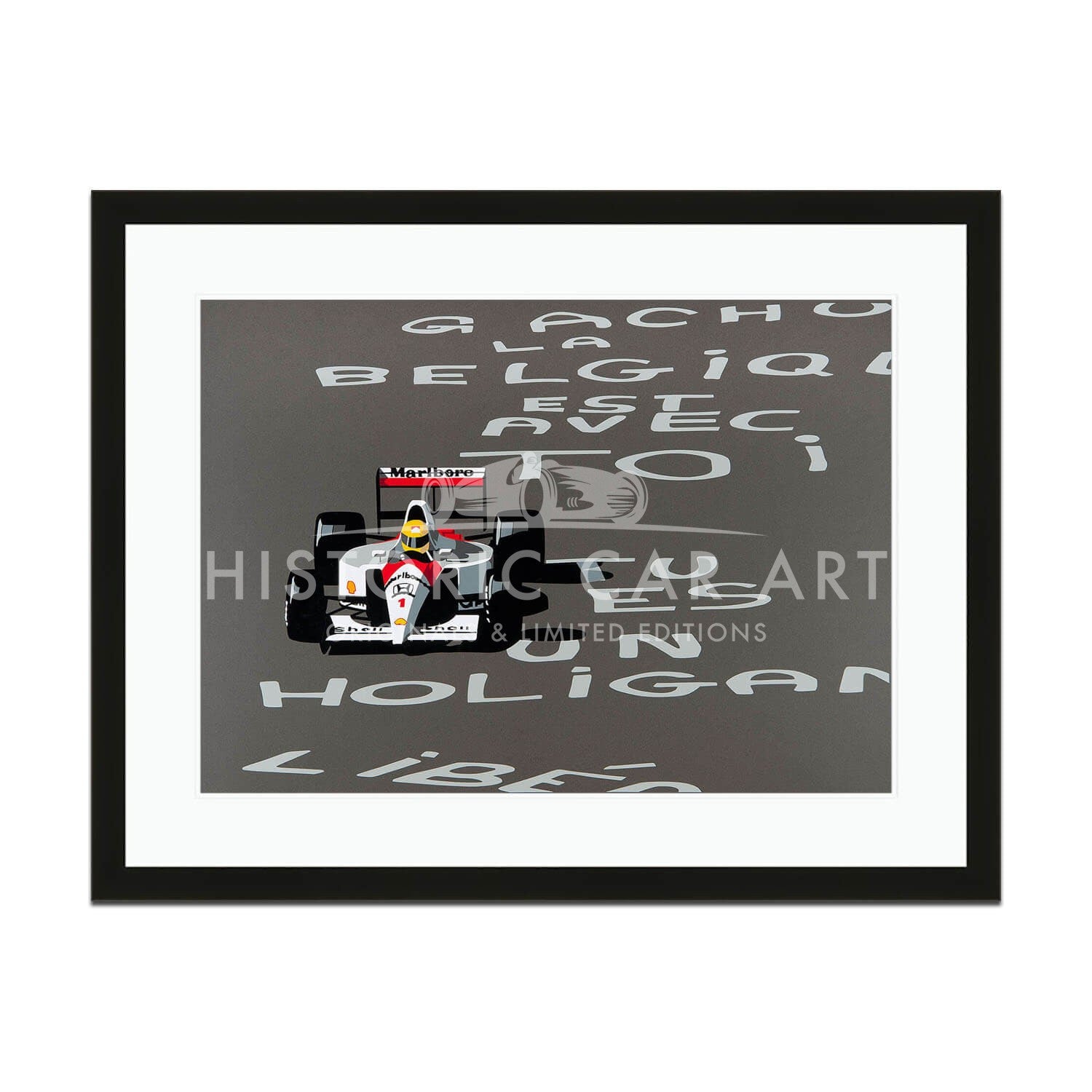 SPEED ICONS: Ayrton Senna | Art Print | Sale