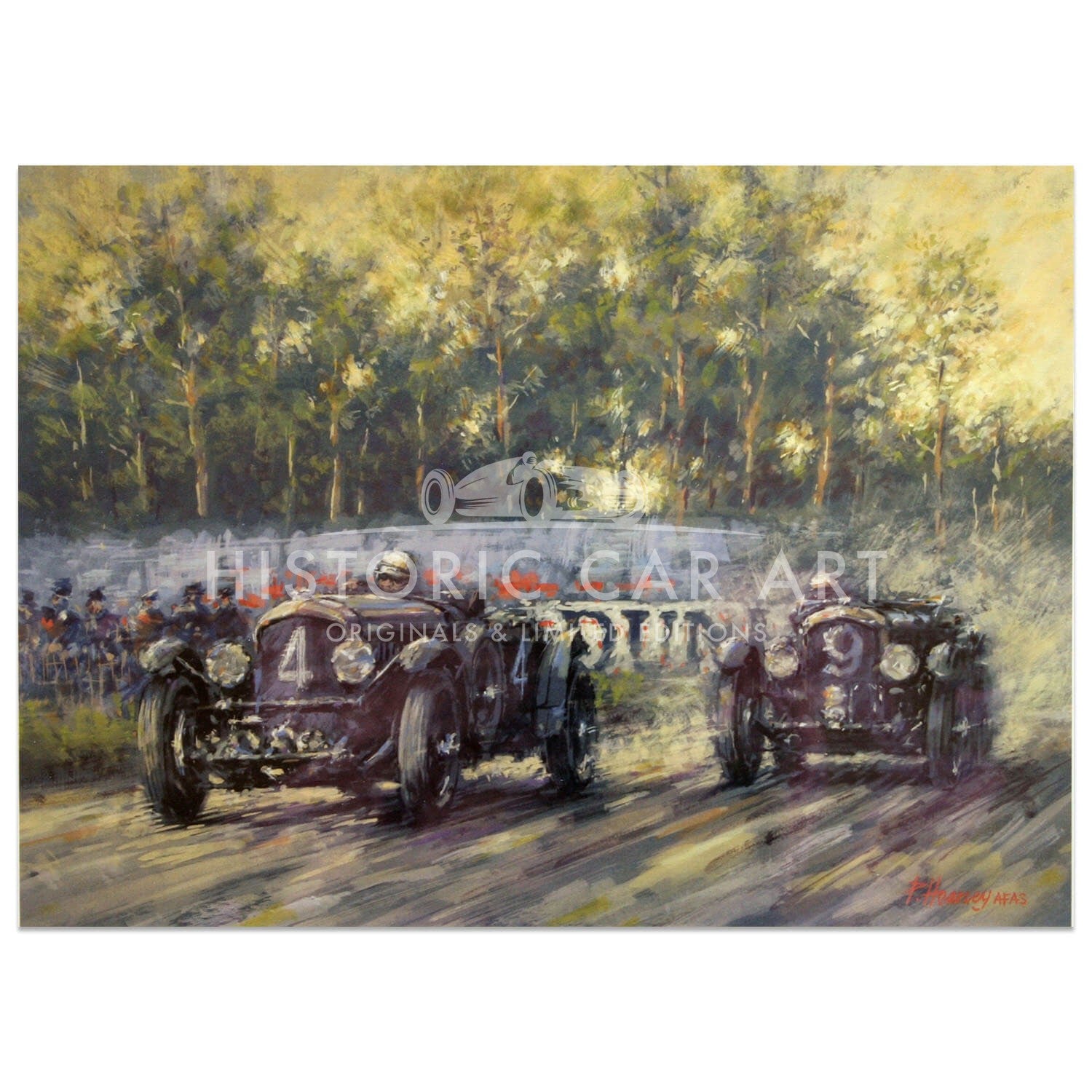 Bentleys at Le Mans | Art Print