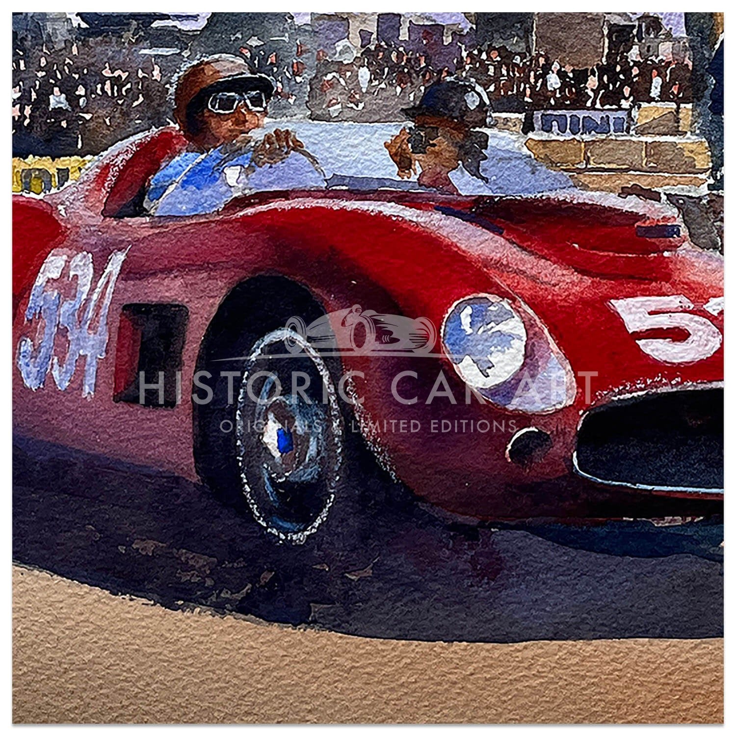 The Greatest of Gentlemen | Mille Miglia 1957 | Peter Collins | Artwork
