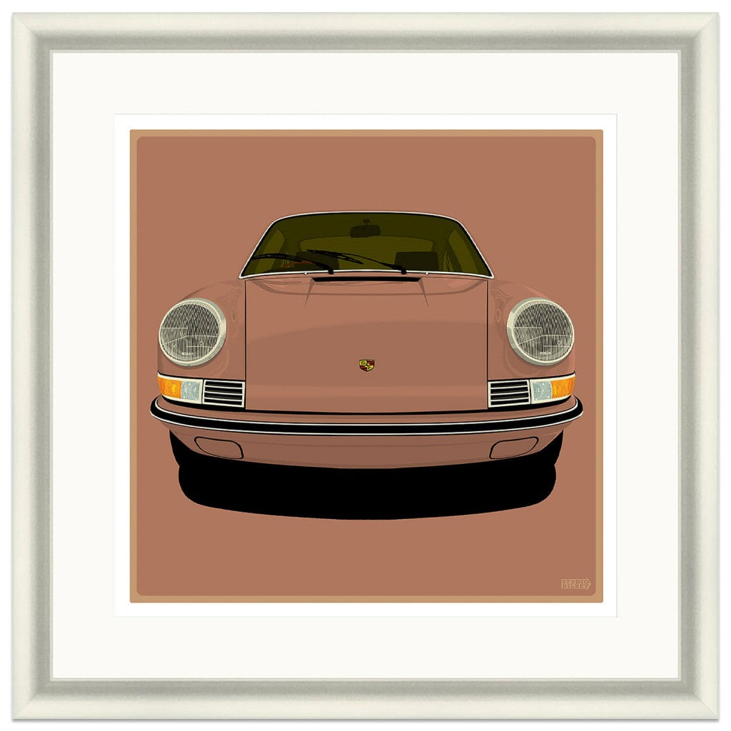 Bilbey Studio BILBEY -Porsche 911 Front | Cafe Creme | Art Print – Historic ...