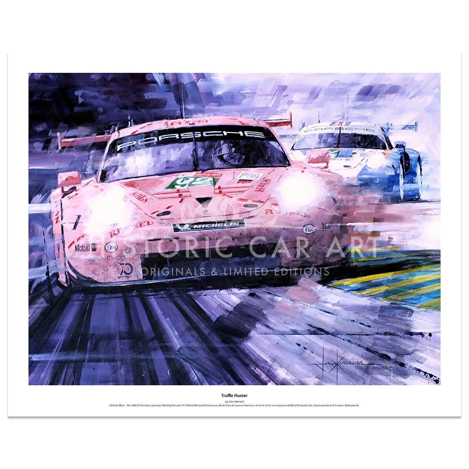 Truffle Hunter | Porsche 911 RSR | 2018 Le Mans | Art Print